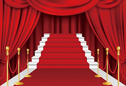 Renaiss Sfondo Fotografico 4.5x3m - Tappeto Rosso