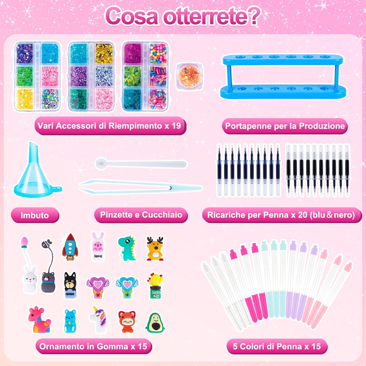 Kit Creativo per Creare Penne Carine - immagine 5