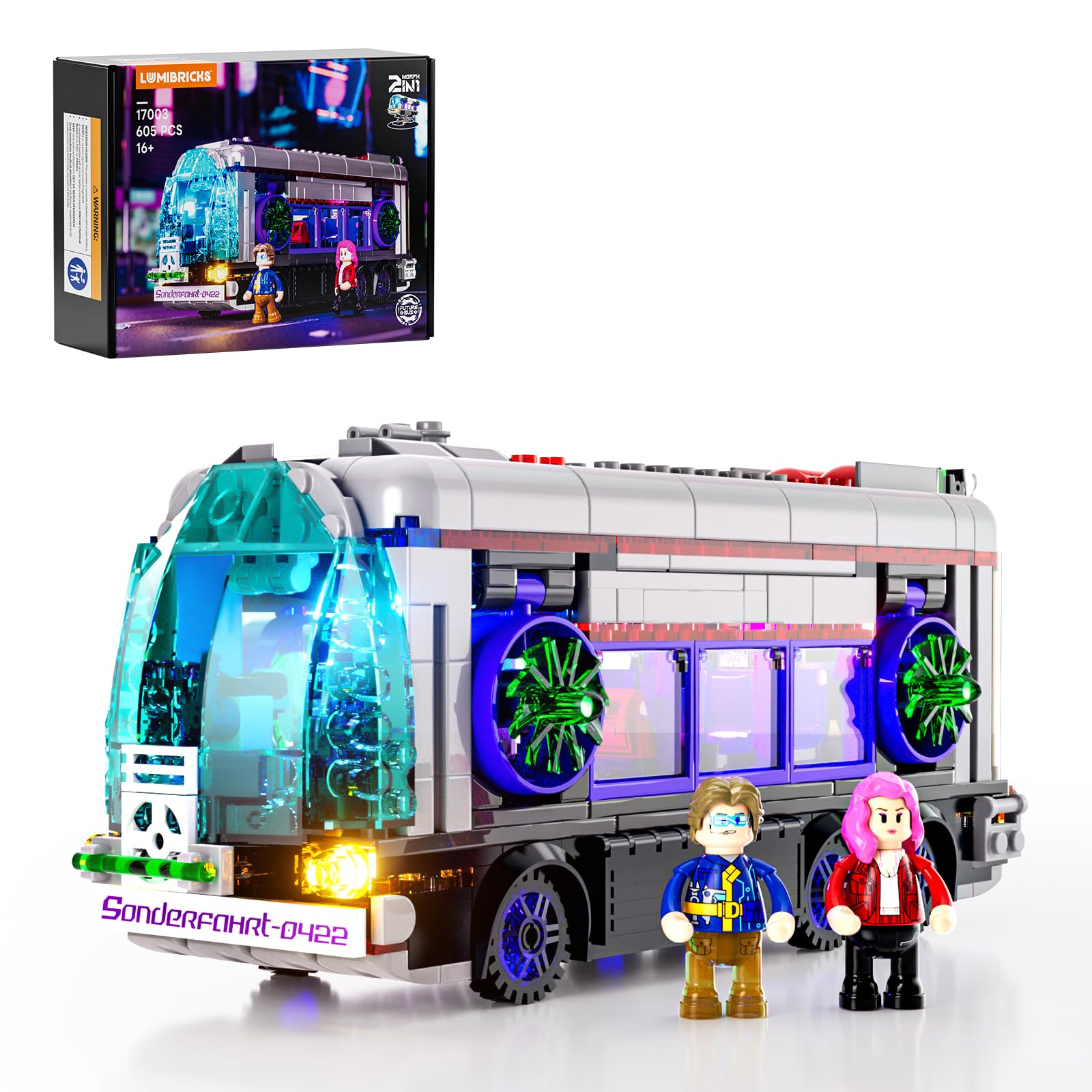 Cyberpunk - Autobus Futuro con Illuminazione LED