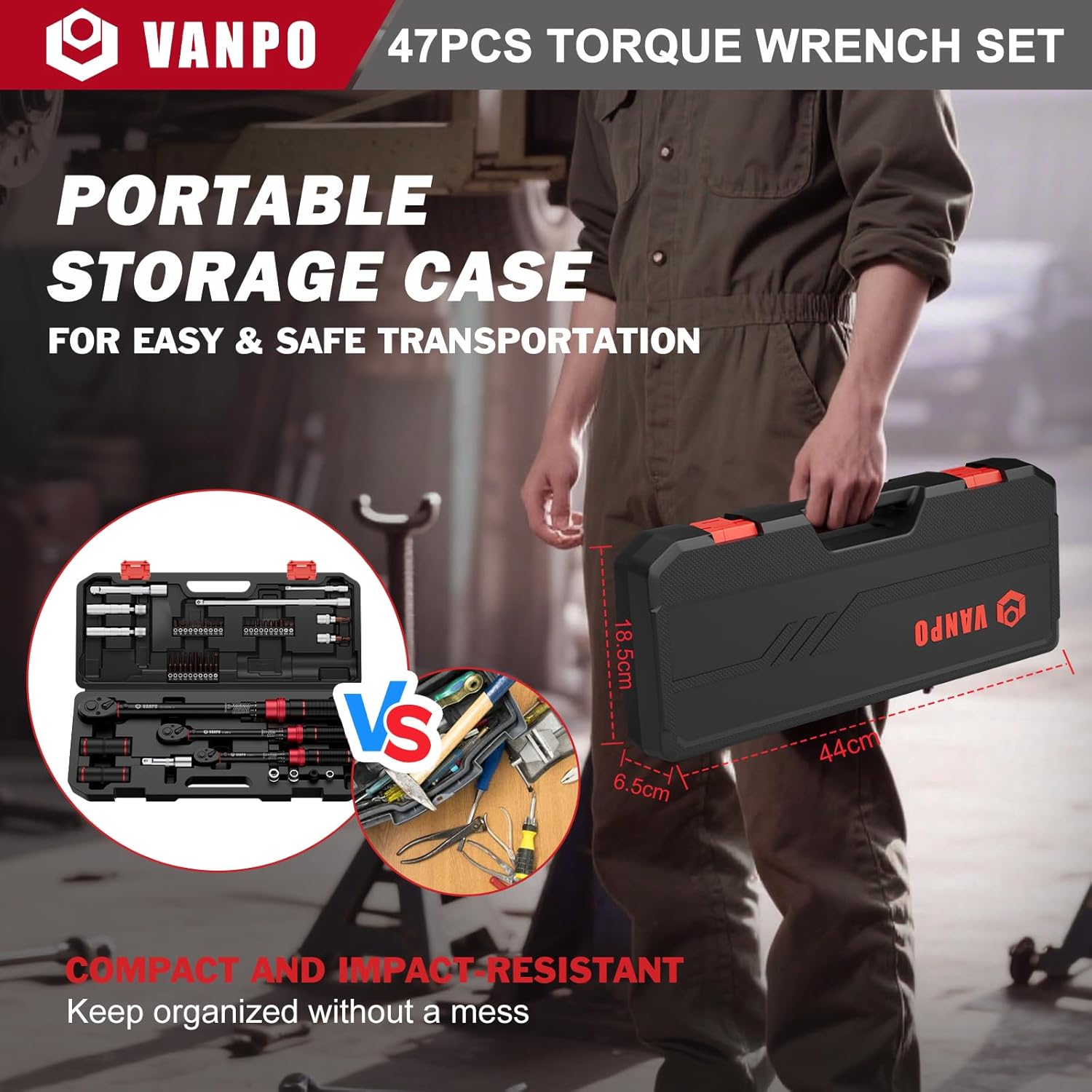 Vanpo Chiave Dinamometrica Set 47 Pezzi - immagine 6