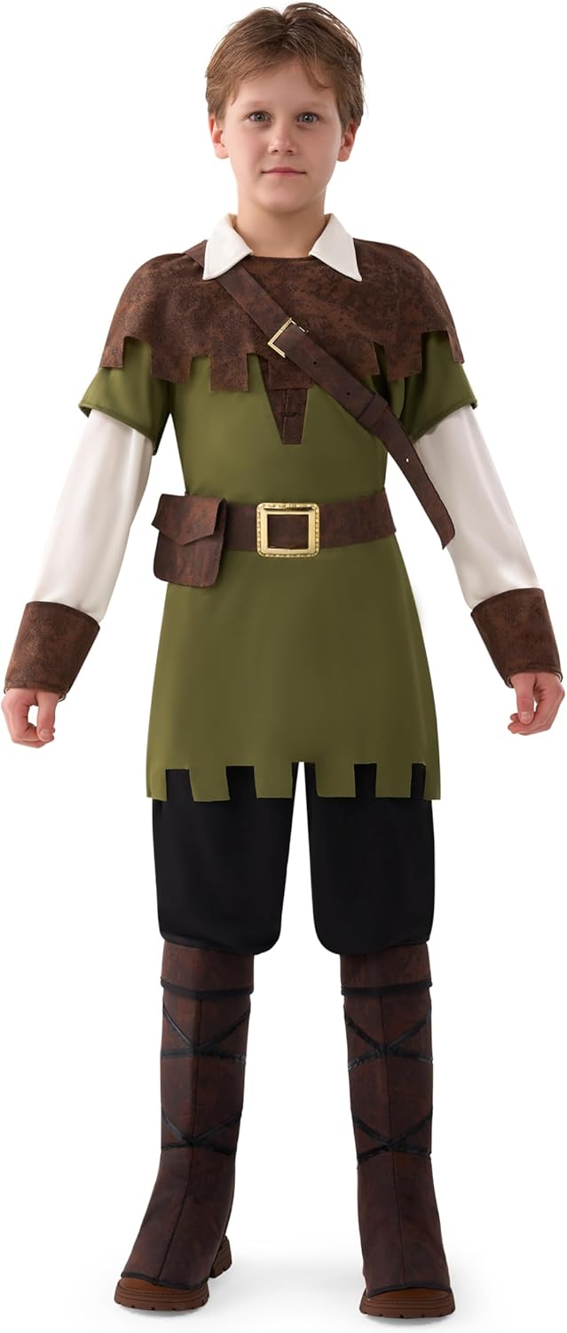 Spooktacular Creations Costume Robin Hood Ragazzi, Verde - immagine 4