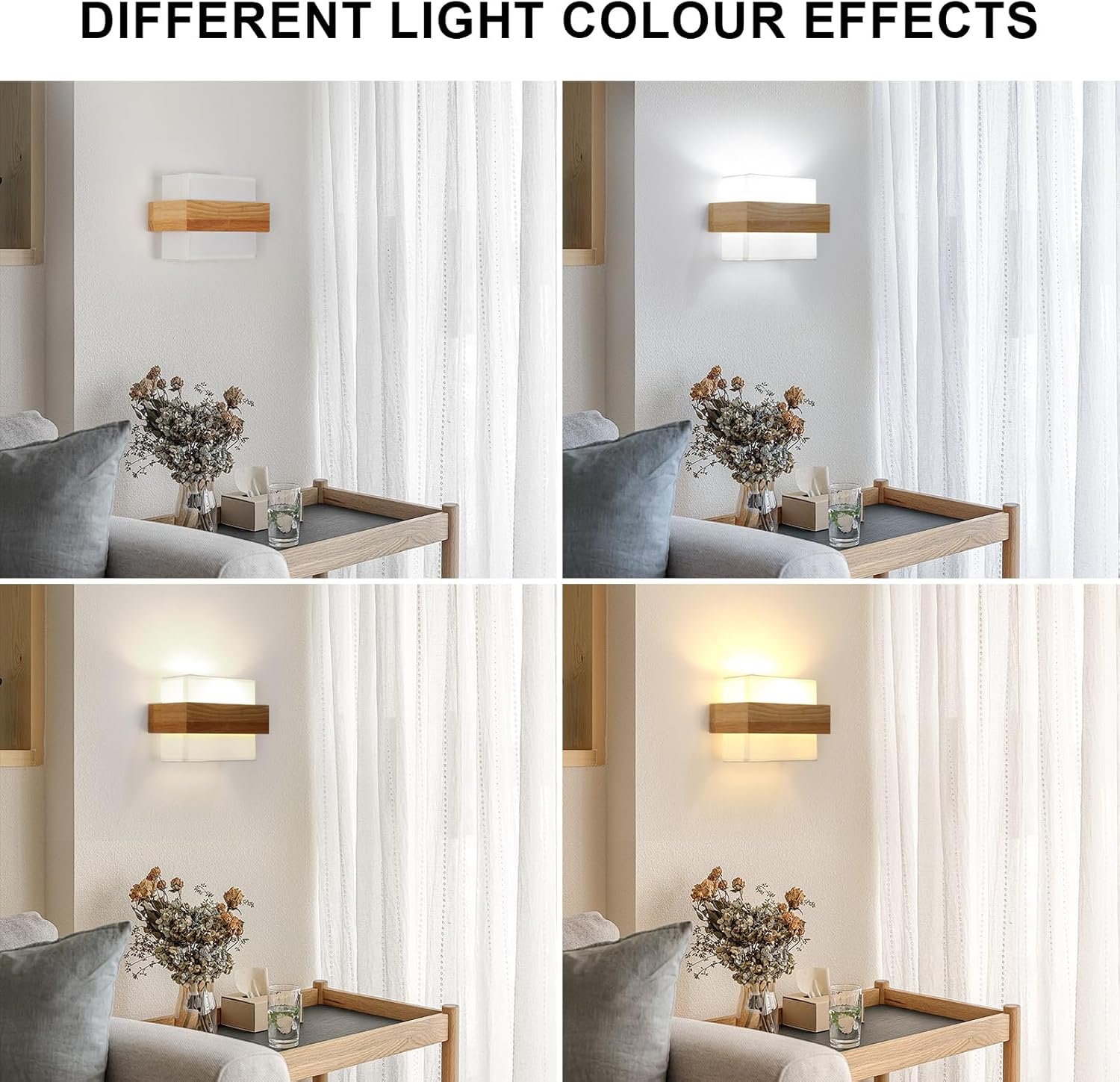 Riserva Applique da Parete Legno E27 Vintage - immagine 3