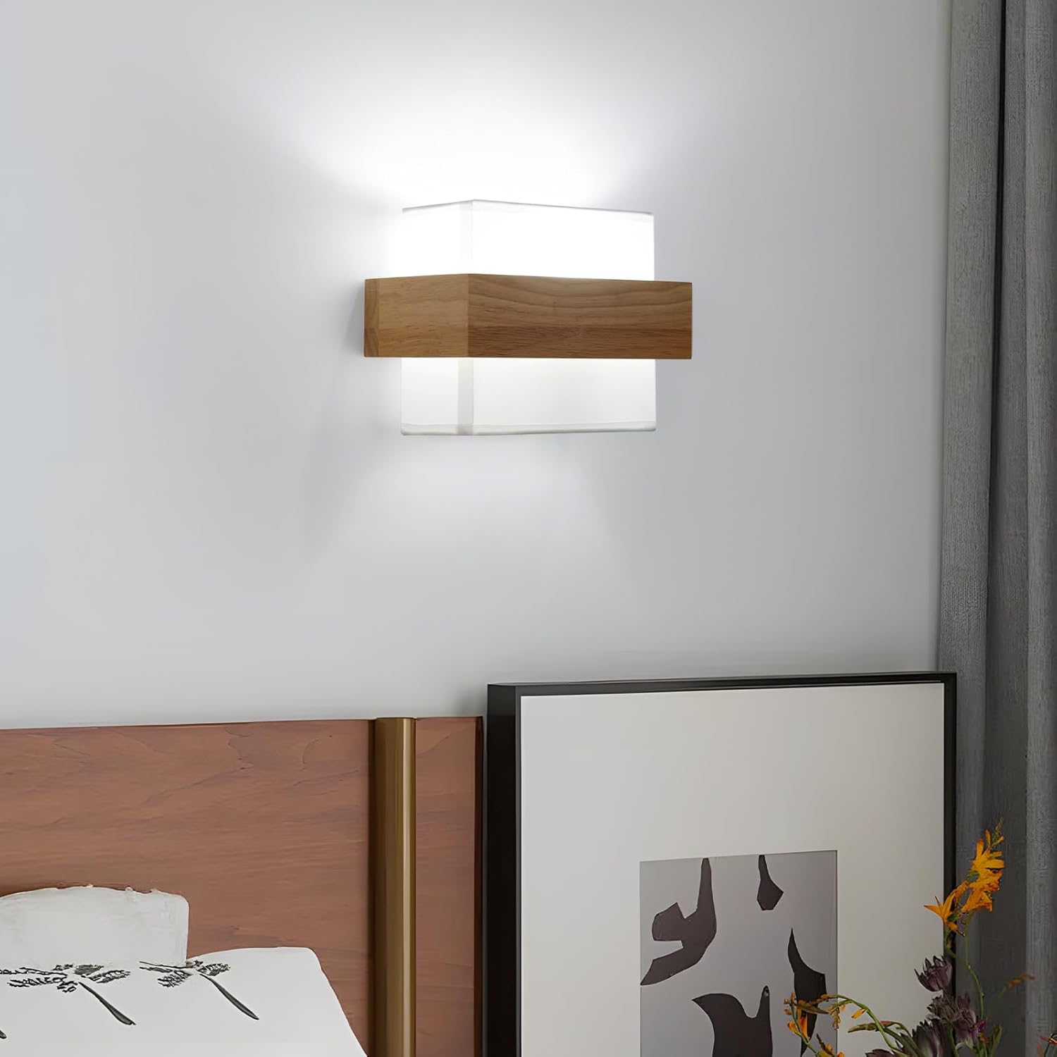 Riserva Applique da Parete Legno E27 Vintage - immagine 7