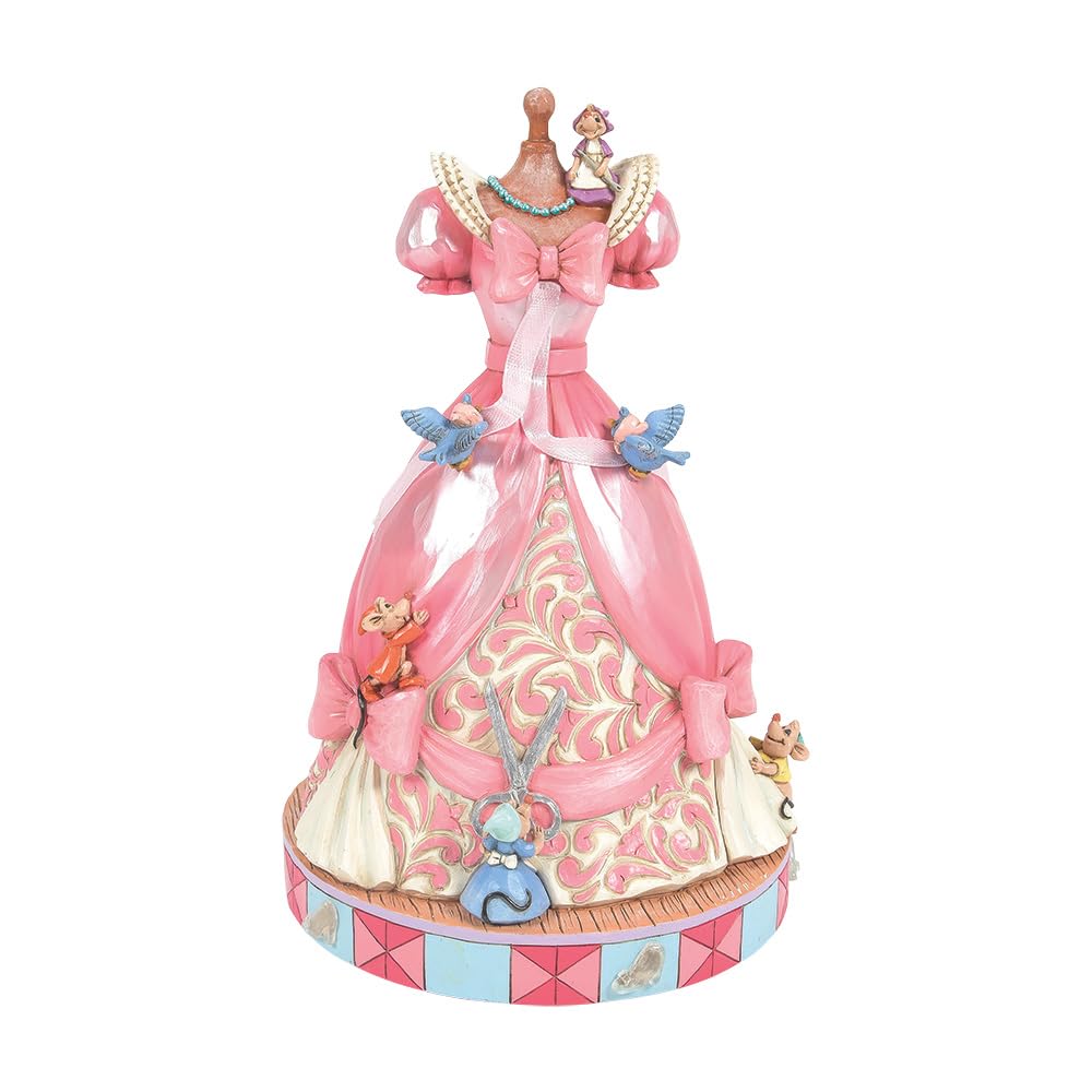 Disney Traditions Figurina Musicale Cenerentola con vestito rosa Collezione