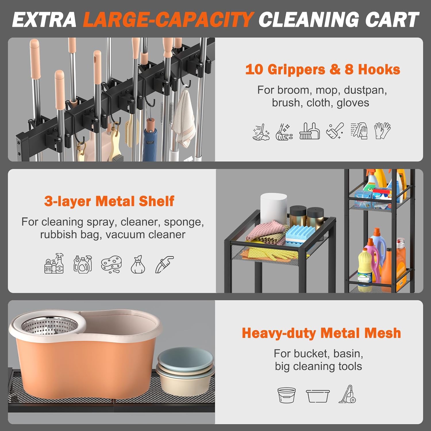 Porta Scope e Organizzatore per Prodotti di Pulizia - immagine 4