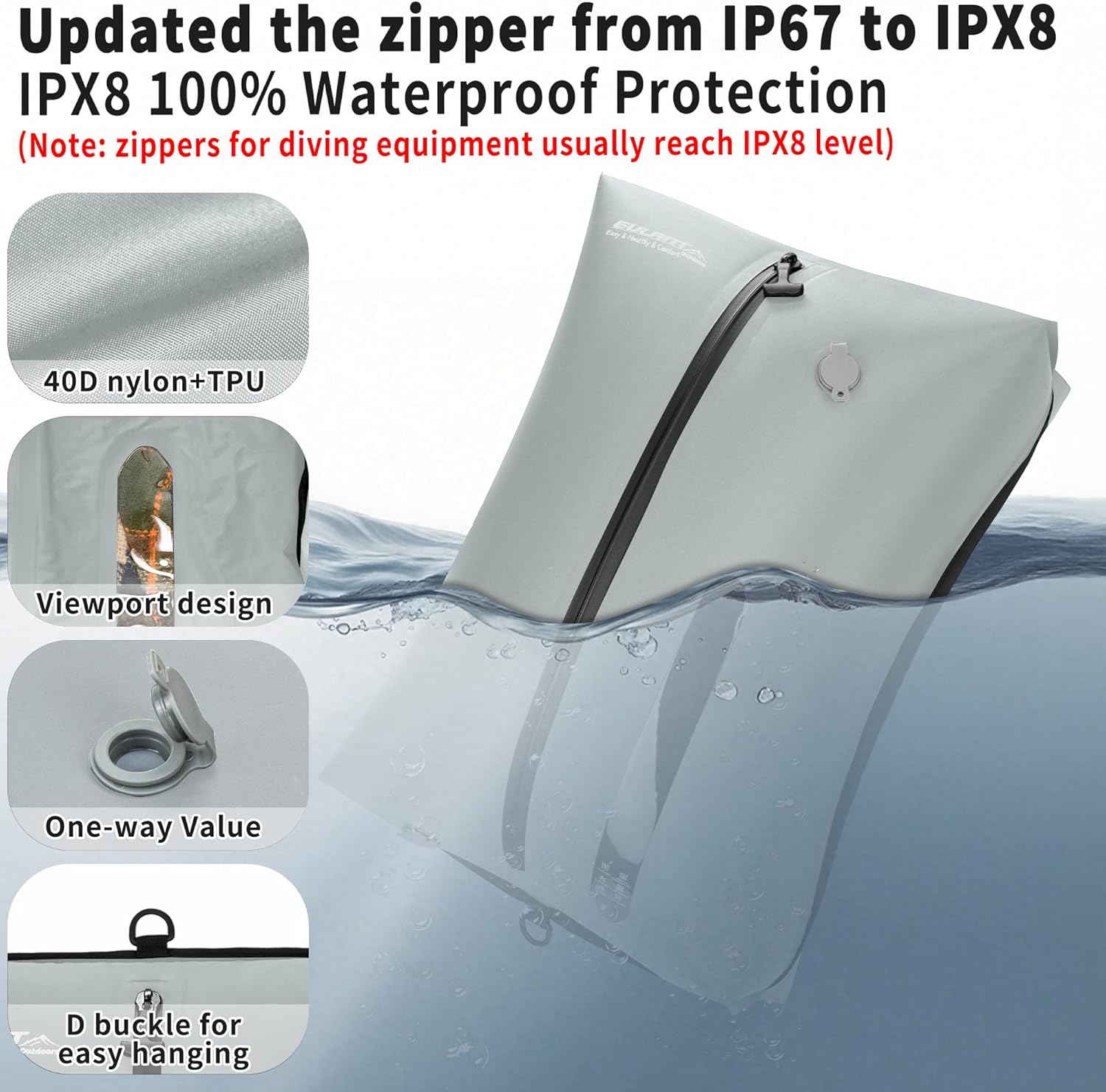 Eulant Sacchetti Sottovuoto Vestiti Viaggio Riutilizzabili - immagine 2