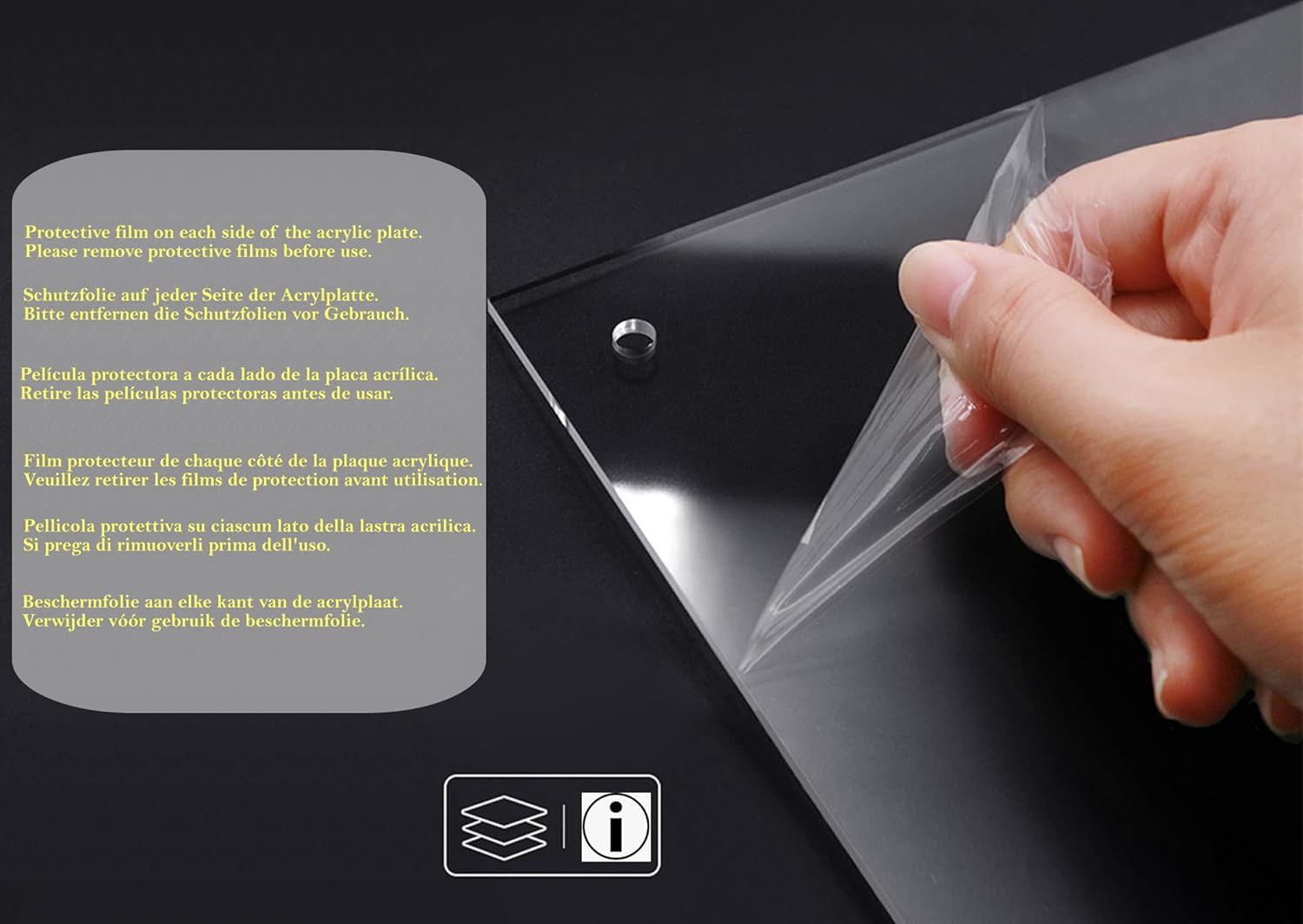 Tuka-i-akut 2X Cornice Display da Parete A2 Acrilico - immagine 8