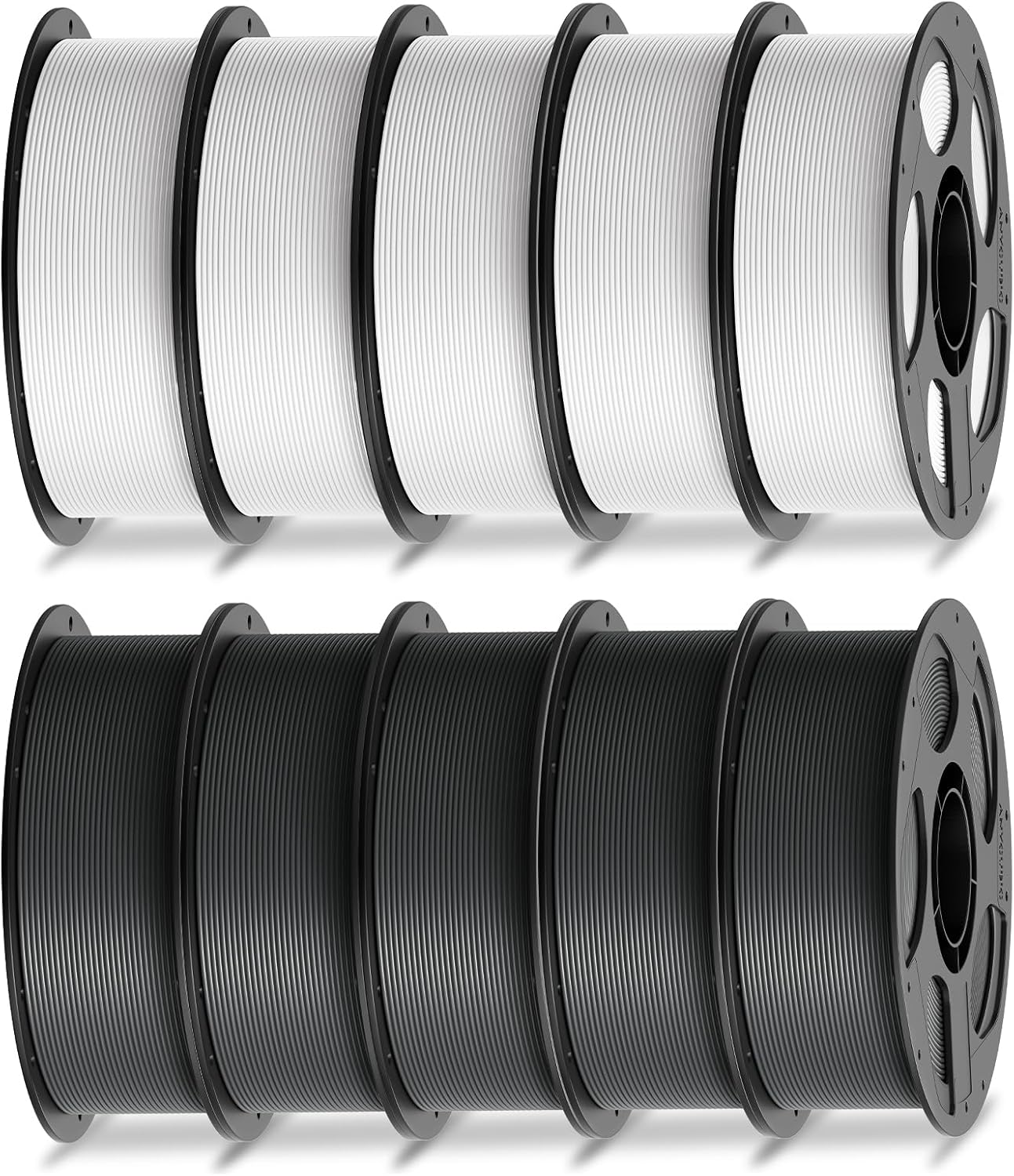 Anycubic Filamento PLA 1,75 mm Bianco+Grigio 10KG - immagine 1