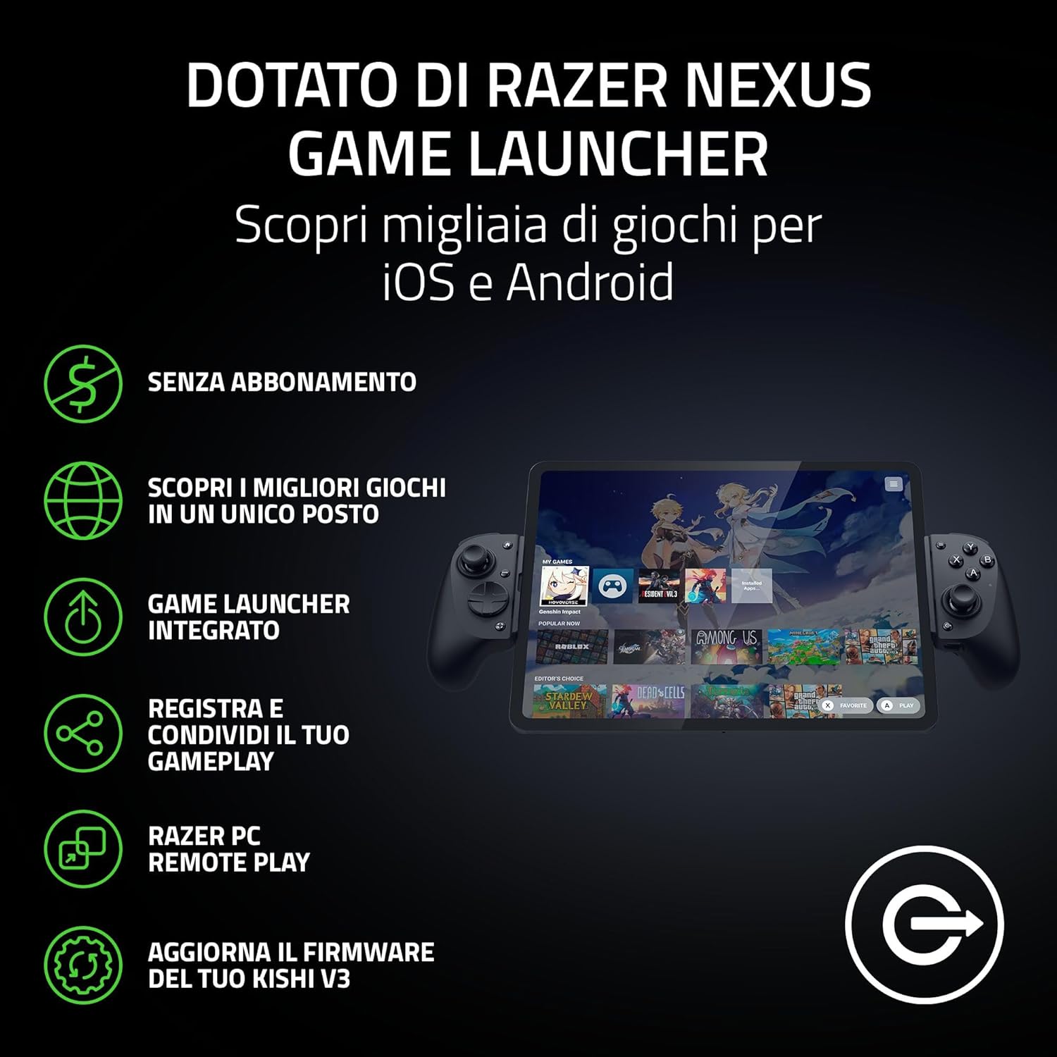 Razer Kishi V3 Pro XL - Controller Gaming USB-C - immagine 7