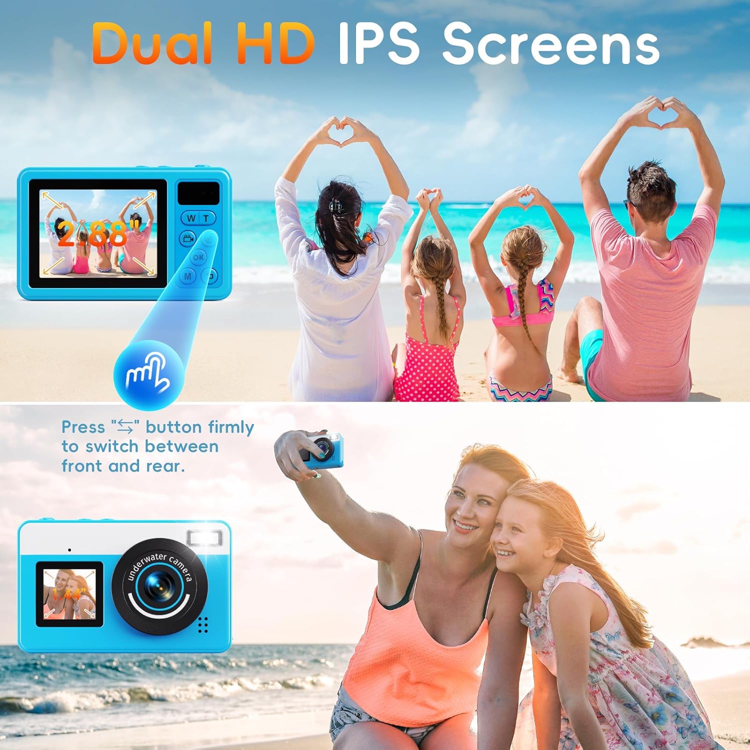 Maxmango Macchina Fotografica Digitale Impermeabile 10FT - immagine 4