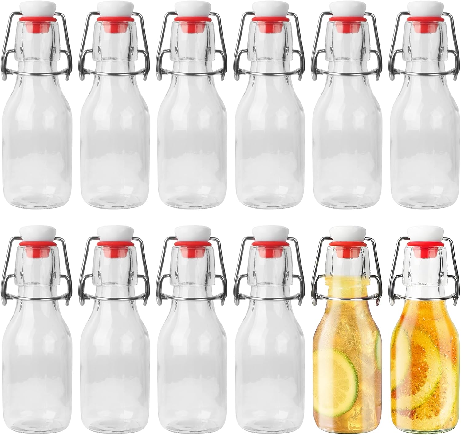 Set 12 Bottiglie in Vetro 100ml con Tappo Ermetico - immagine 1