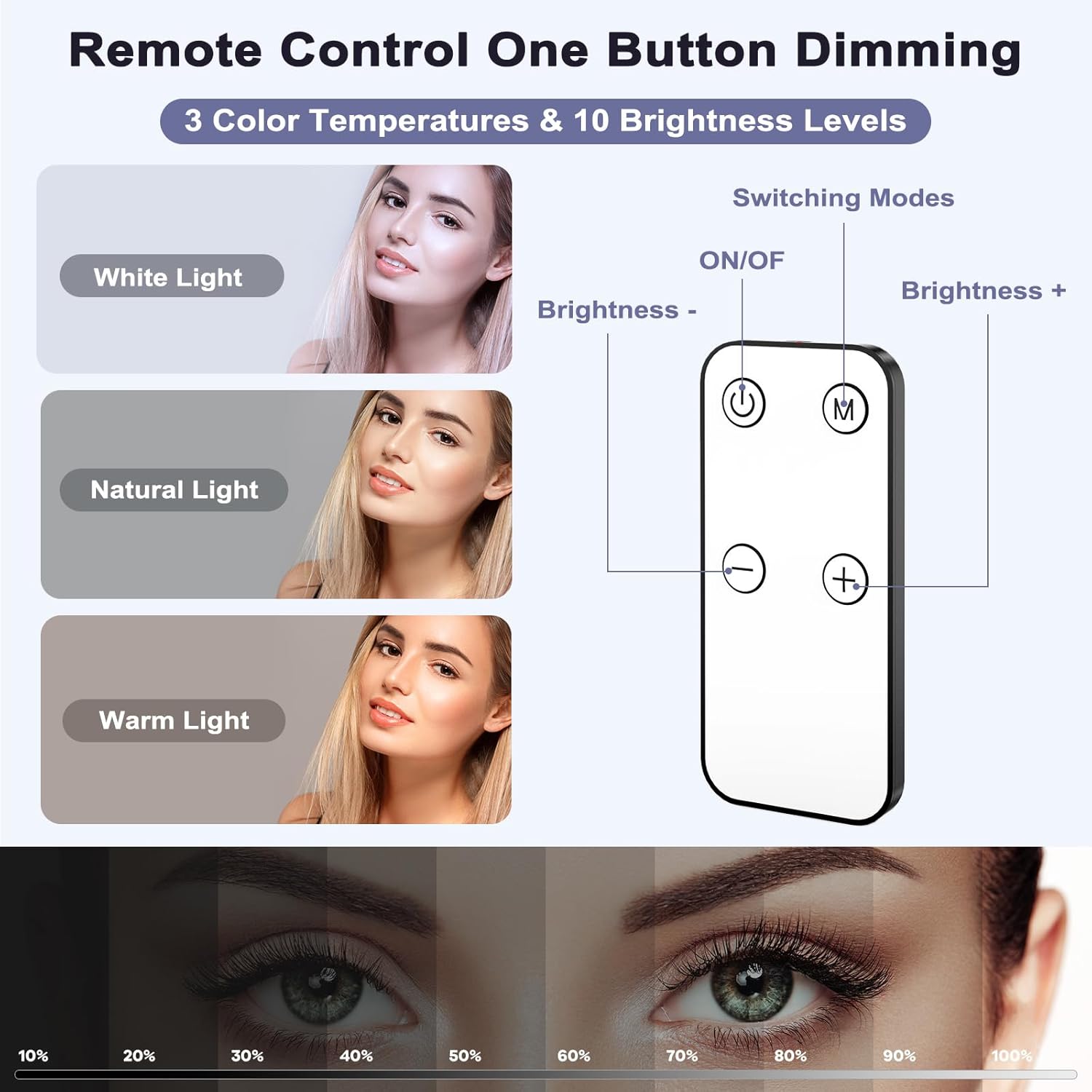 Realplus Luce per Video [2PCS] con Controllo Remoto - immagine 4