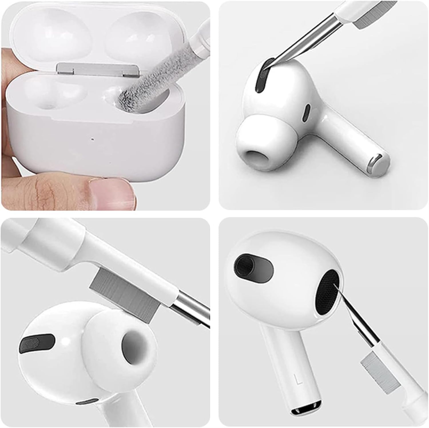 Cover per AirPods Pro 3 con Portachiavi e Kit Pulizia - immagine 3