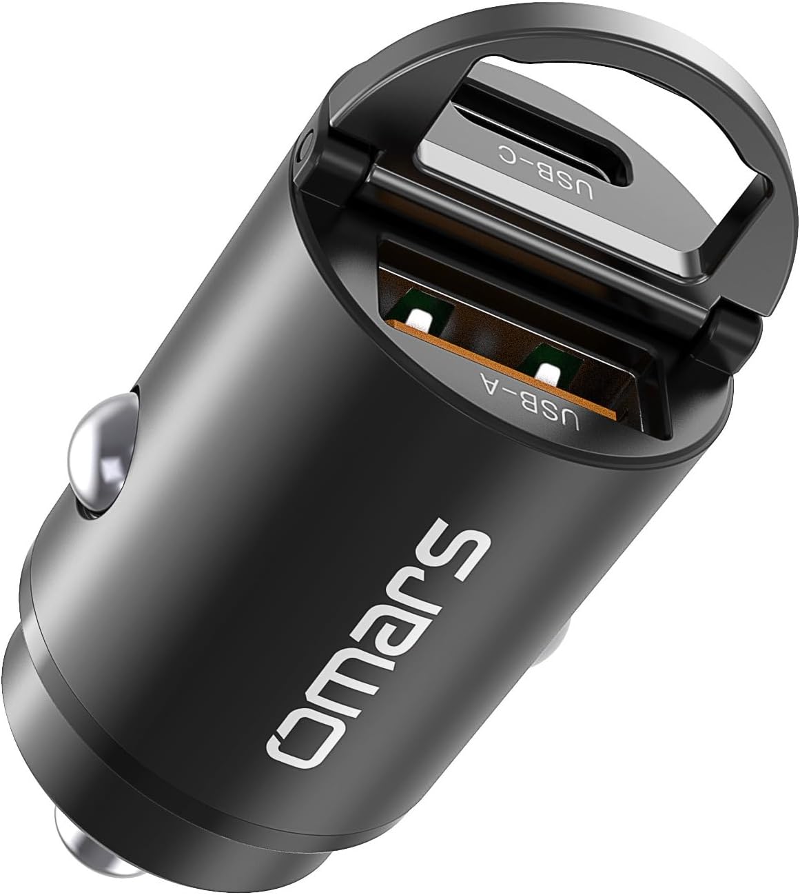 Omars Caricabatterie Auto USB-C 33W + USB-A 30W - immagine 1