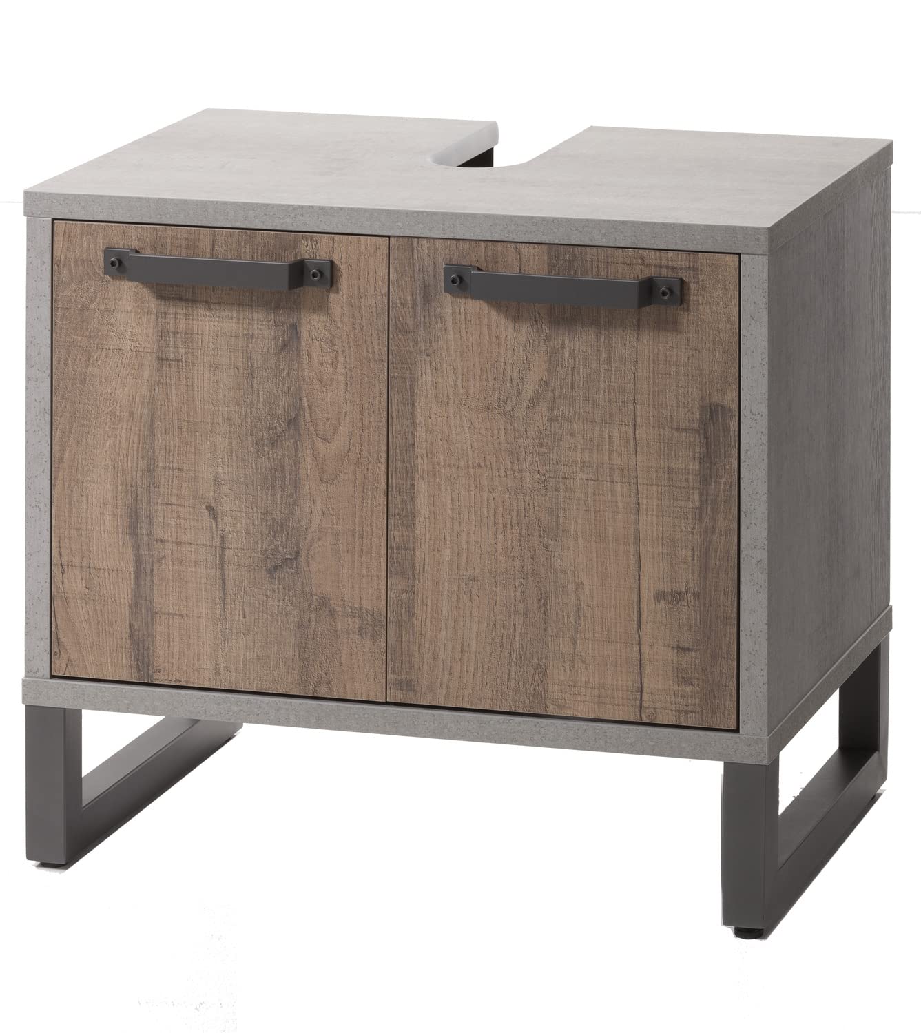 Composad Sottolavabo LAFABRICA 2 Ante Rovere e Cemento