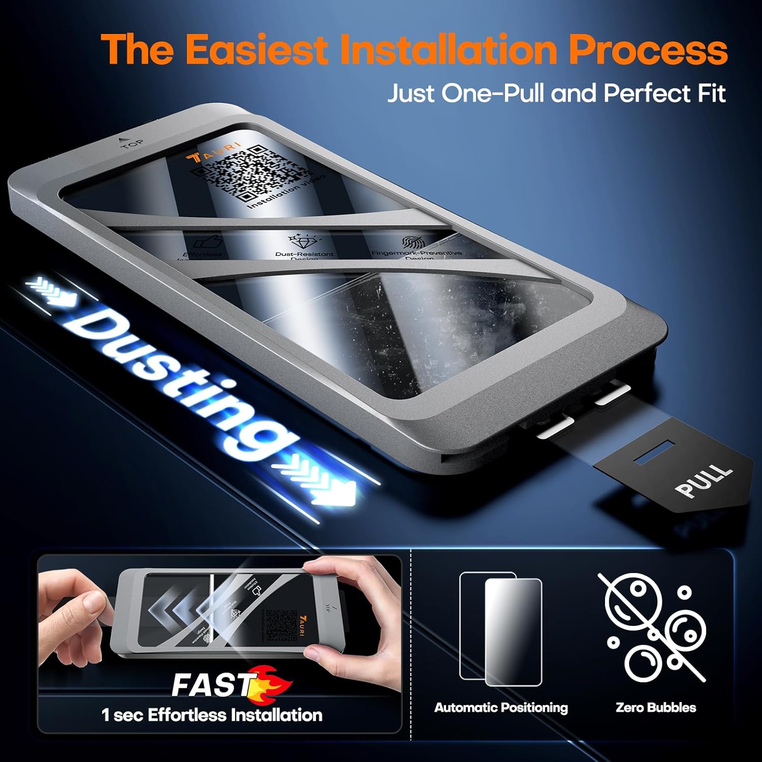 Tauri 3 Pezzi Pellicola Vetro Temperato per iPhone 13 6,1" - immagine 3