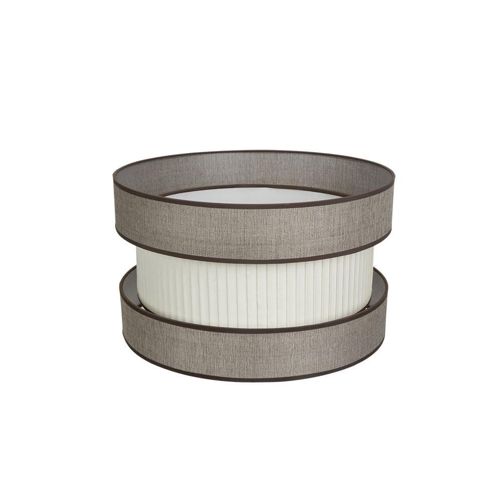 Prendeluz Paralume Sospeso e da Terra E27, Marrone-Beige