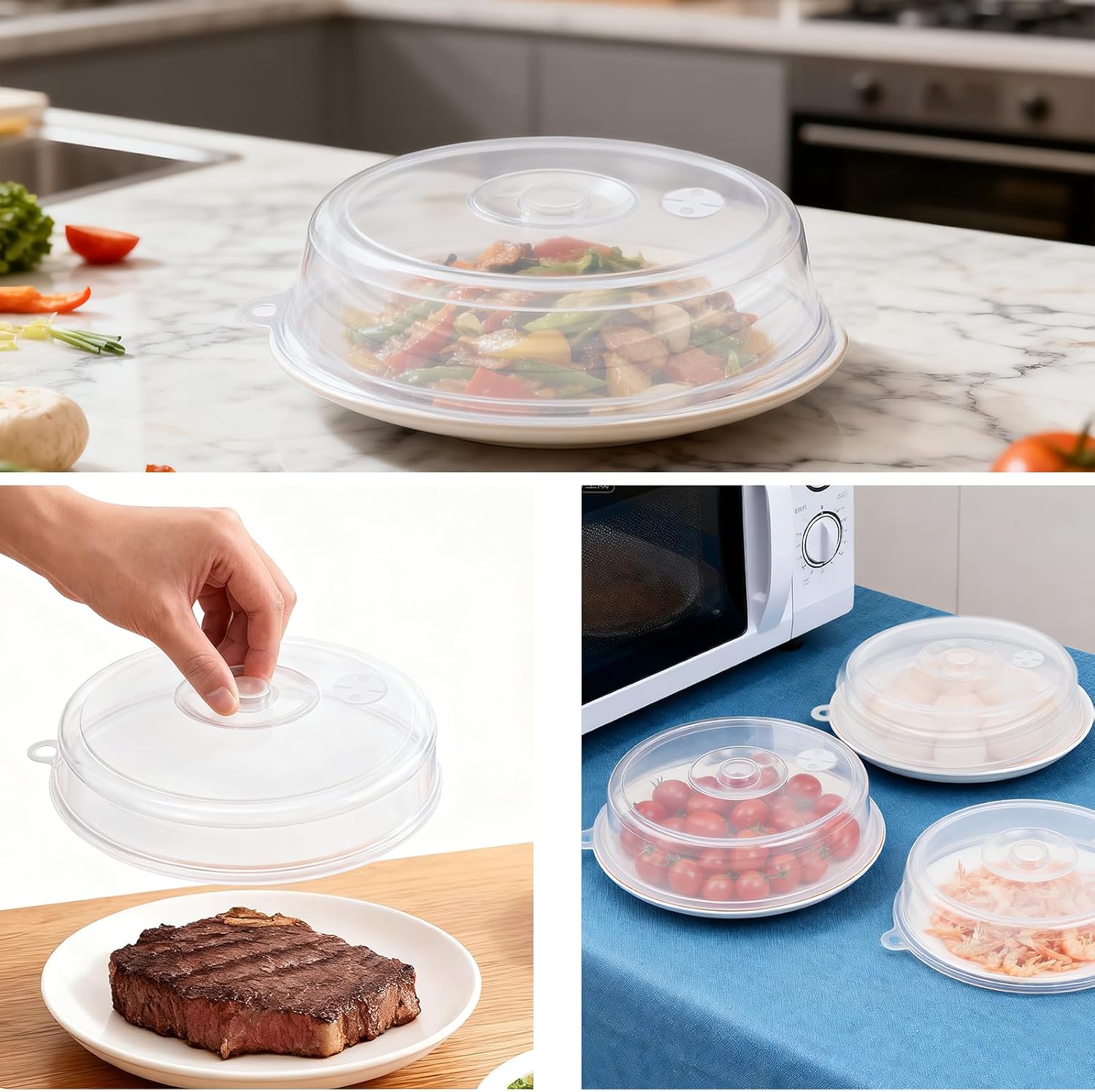 Coperchio Microonde Trasparente con Ventilazione - immagine 6