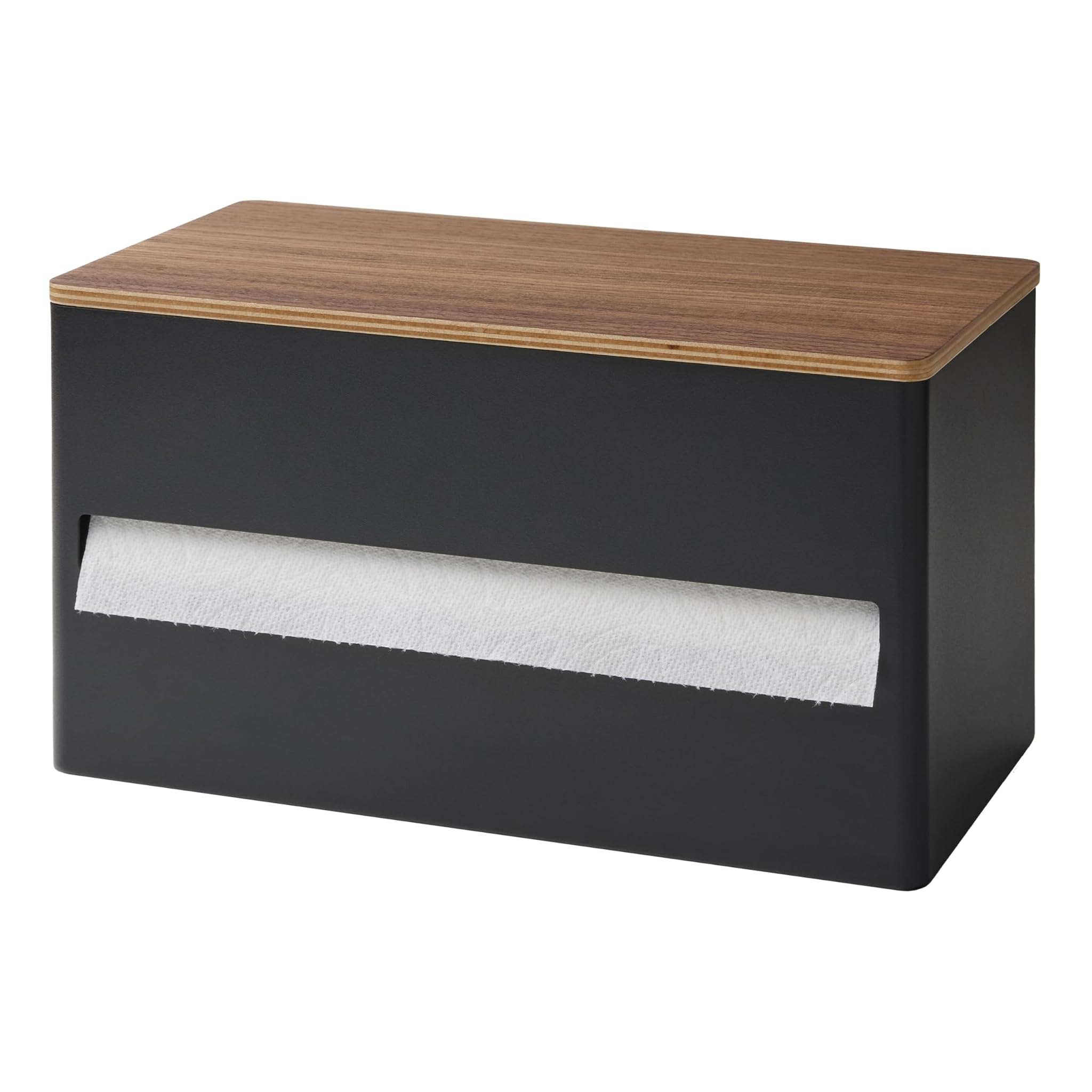 Yamazaki 1644 RIN Porta Rotolo Cucina, Nero