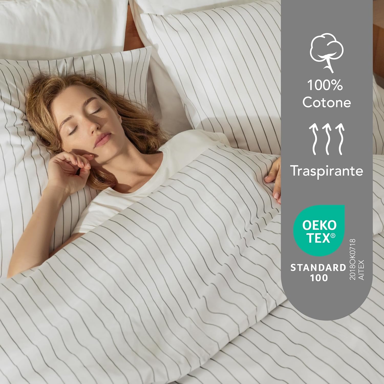 Dreamzie Copripiumino Matrimoniale 100% Cotone - immagine 2