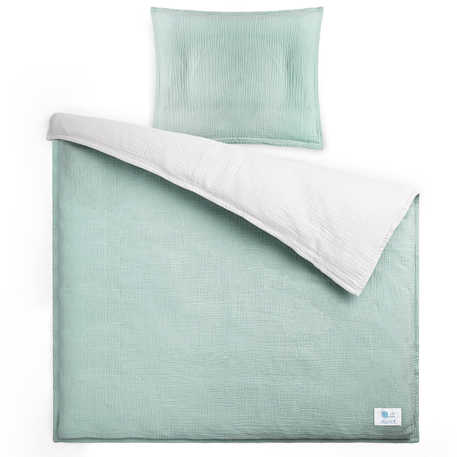 Lulumoon Set Lenzuola in Muselina per Bambini 80x80