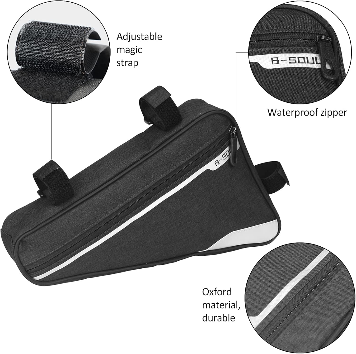 Whc Borsa Triangolare da Telaio Bici Impermeabile - immagine 2