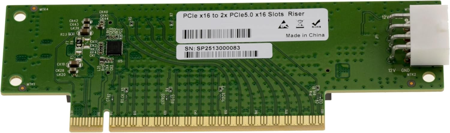 Kalea-informatique Adattatore Riser PCIe Gen 5.0 x16 - immagine 4