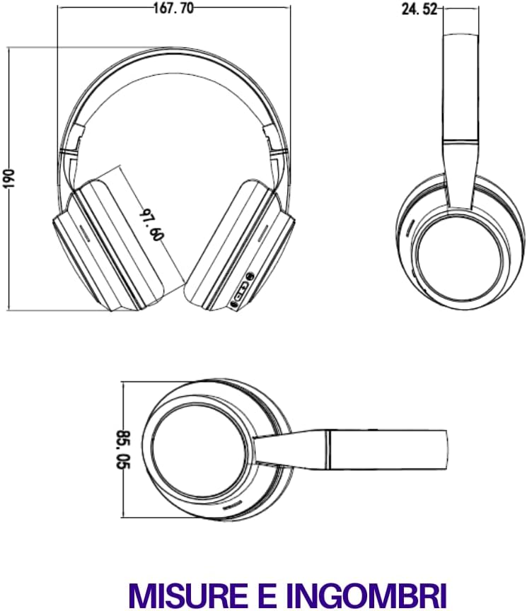Trevi DJ 12E35 BT Cuffie Wireless Over Ear - immagine 7