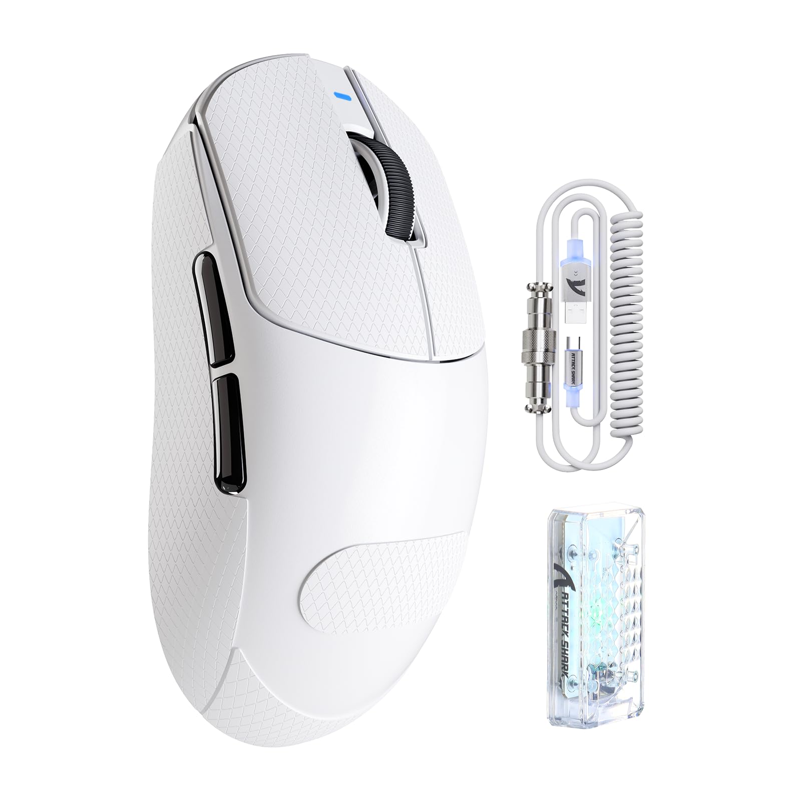 ATTACK SHARK X8PRO Mouse Gaming Wireless Ultraleggero, Bianco