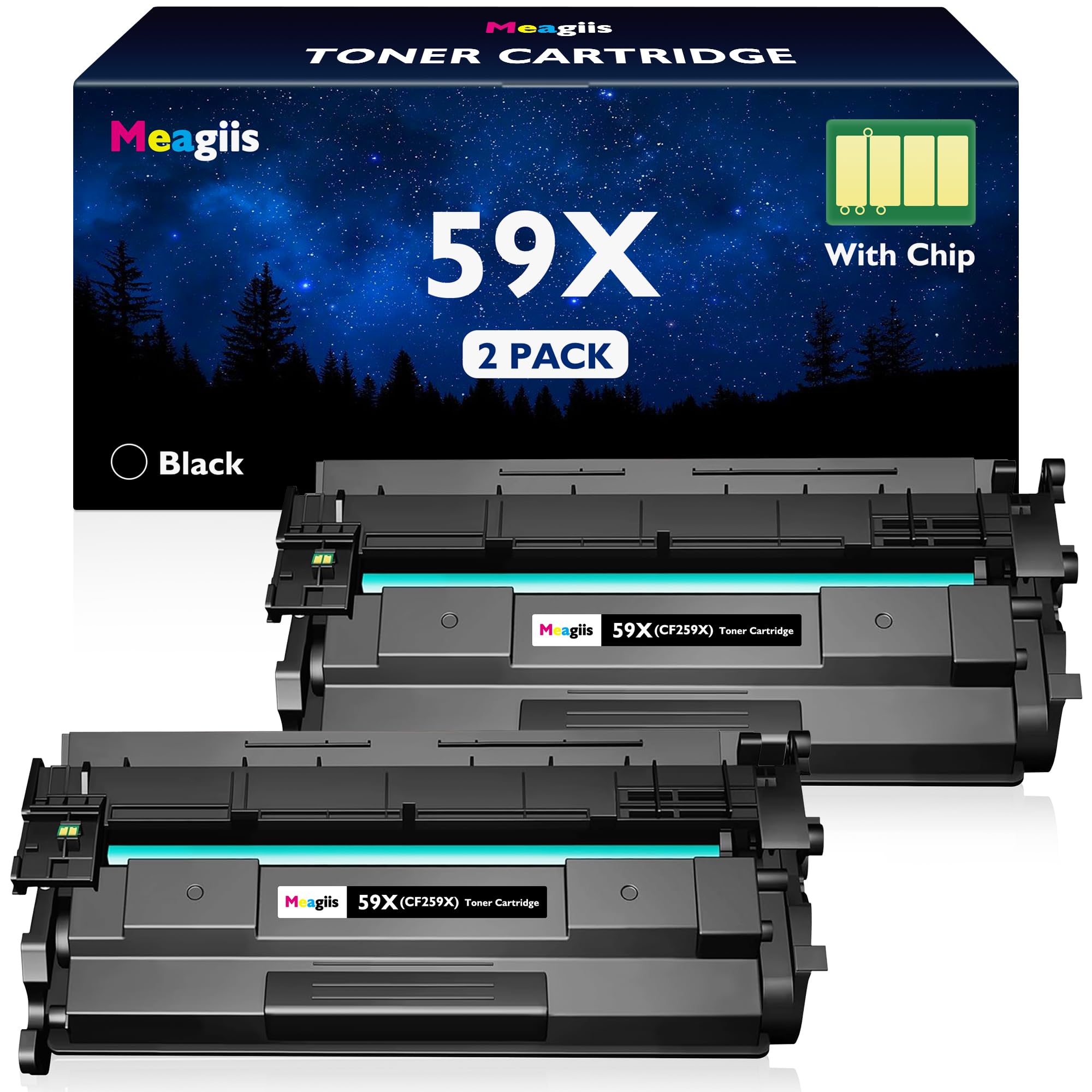 59X CF259X Toner Compatibile HP Laserjet Pro 10000 Pagine (2 Nero)