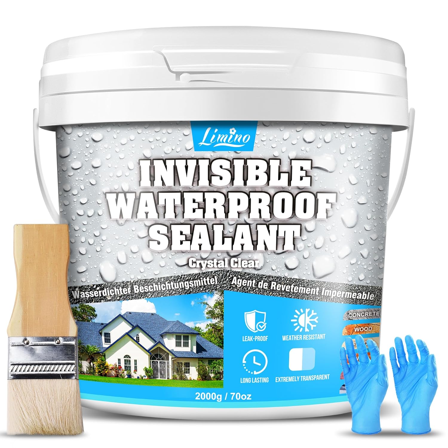 Rivestimento Impermeabile Trasparente 2000g - immagine 1