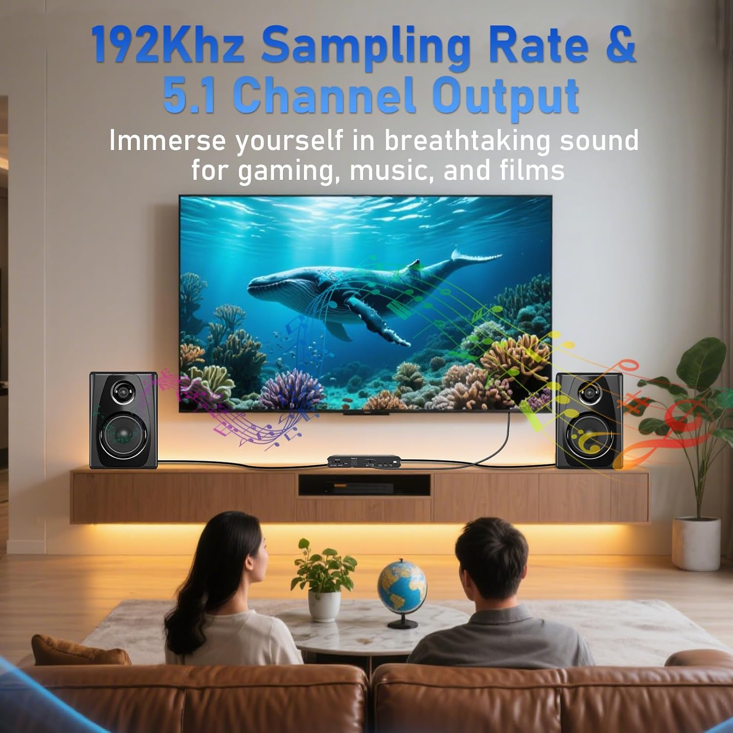 Tendak 192KHz eARC/ARC Audio Extractor Convertitore - immagine 5