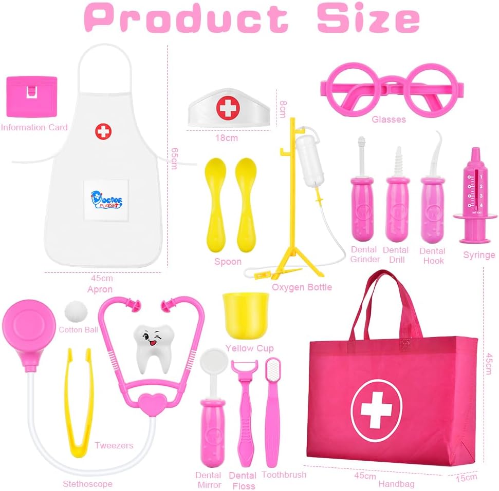 OSDUE Valigetta Dottore Bambini - 32 Pezzi - immagine 2