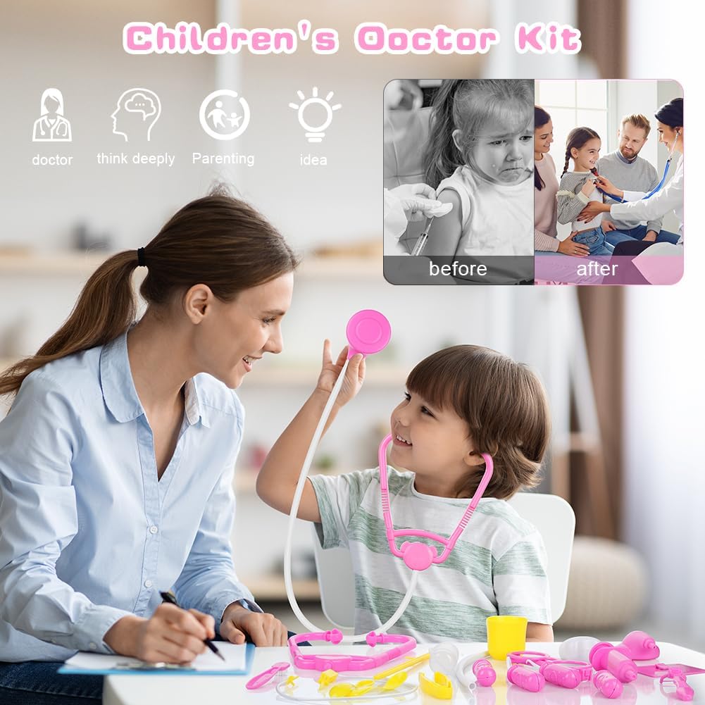 OSDUE Valigetta Dottore Bambini - 32 Pezzi - immagine 3