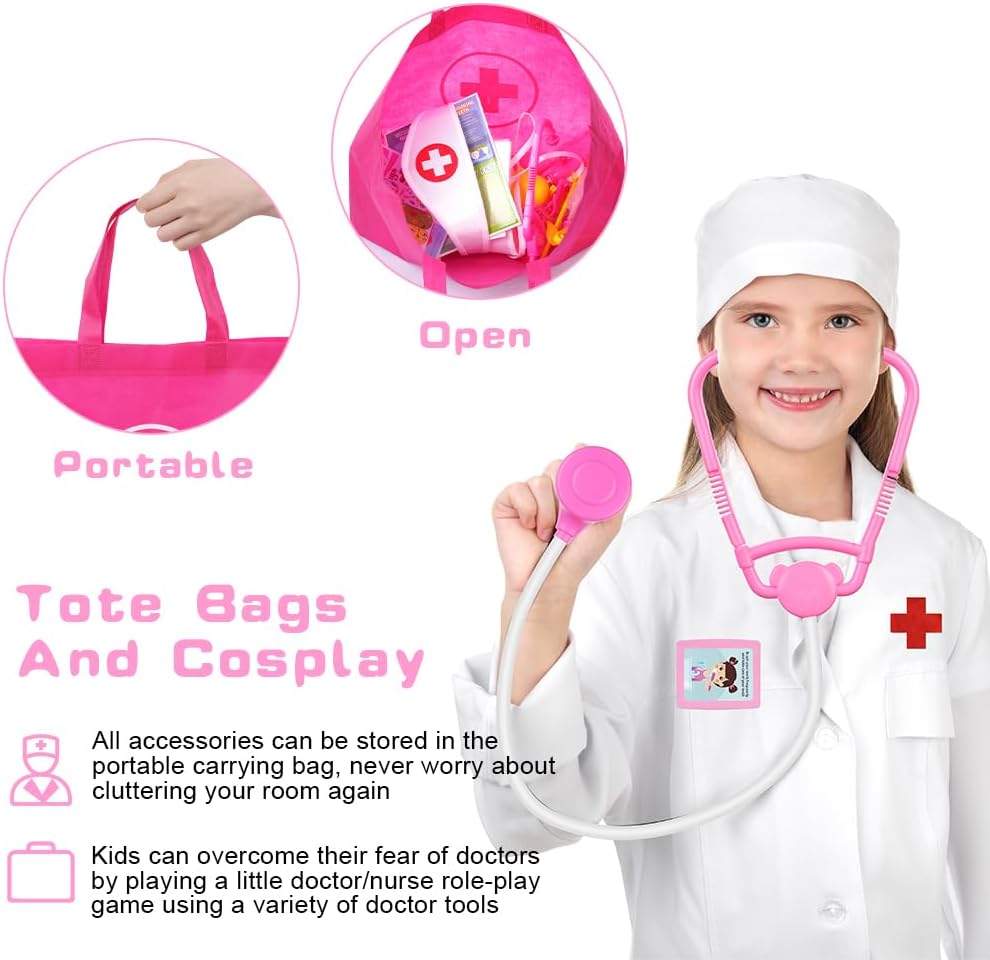 OSDUE Valigetta Dottore Bambini - 32 Pezzi - immagine 5