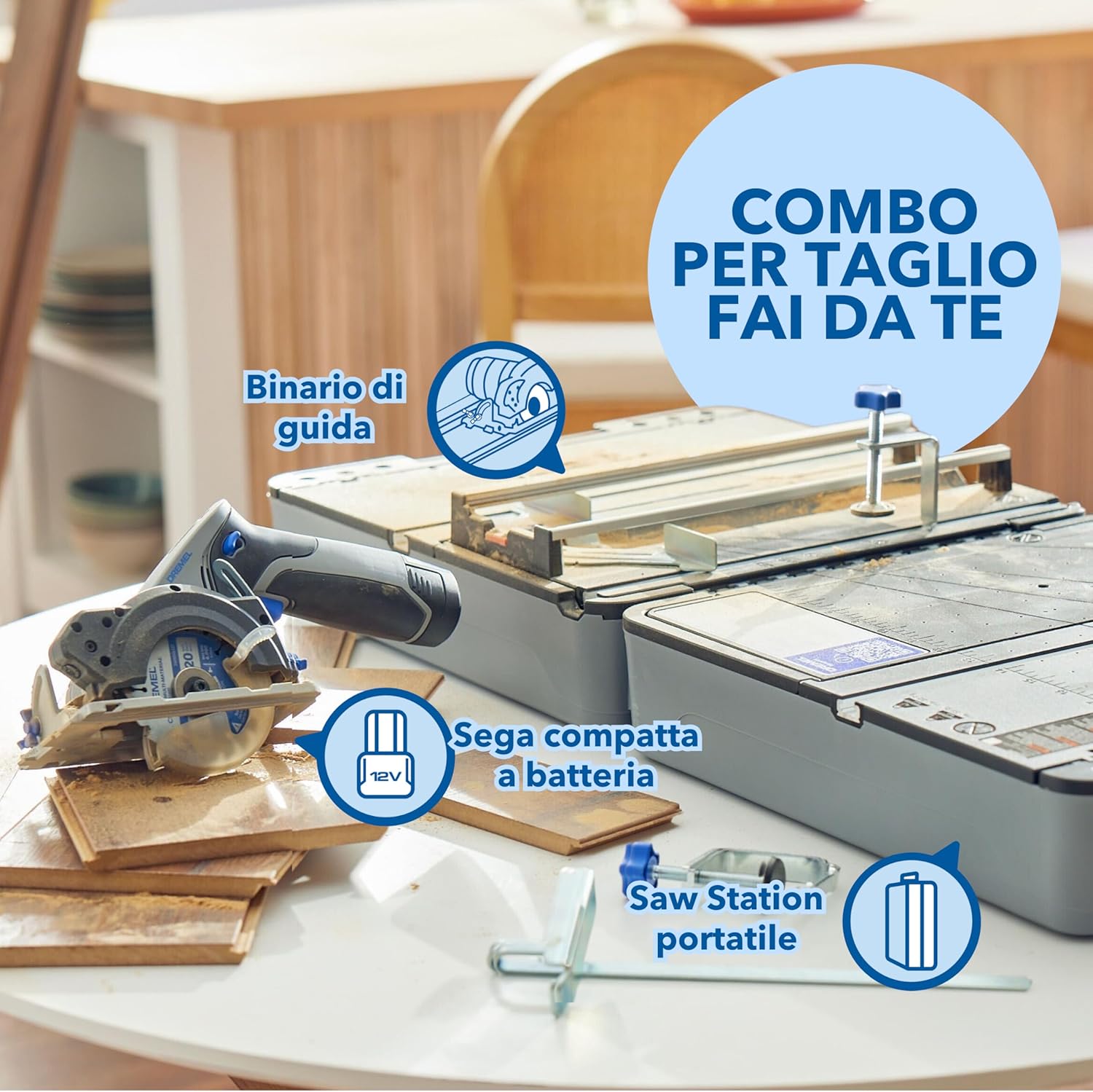 Dremel Blueprint 12V Saw Station Portatile Brushless - immagine 2