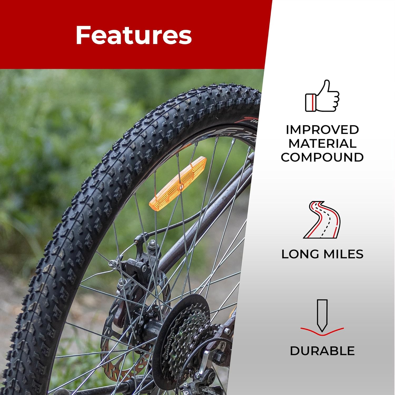 Fincci Copertone MTB 27.5x2.10 Pieghevole con 2 Camere d'Aria - immagine 5