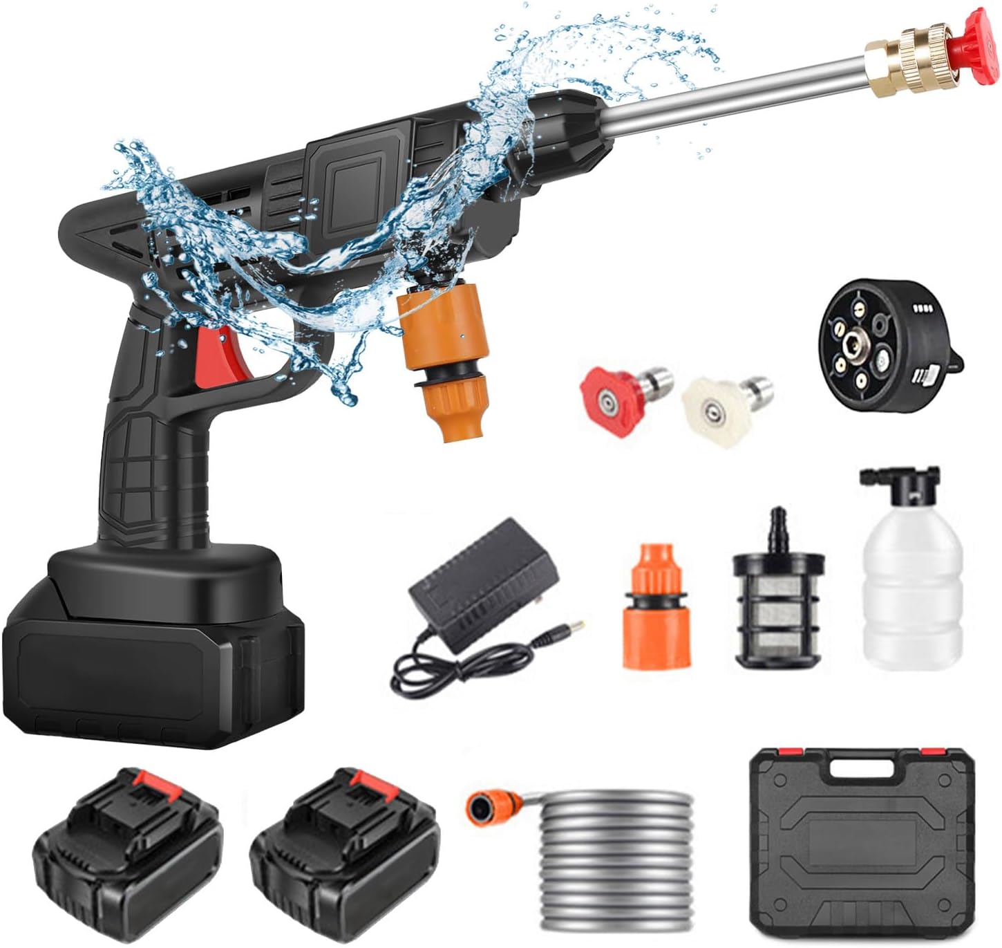 Idropulitrice Portatile a Batteria con Ugello Multispruzzo - immagine 1