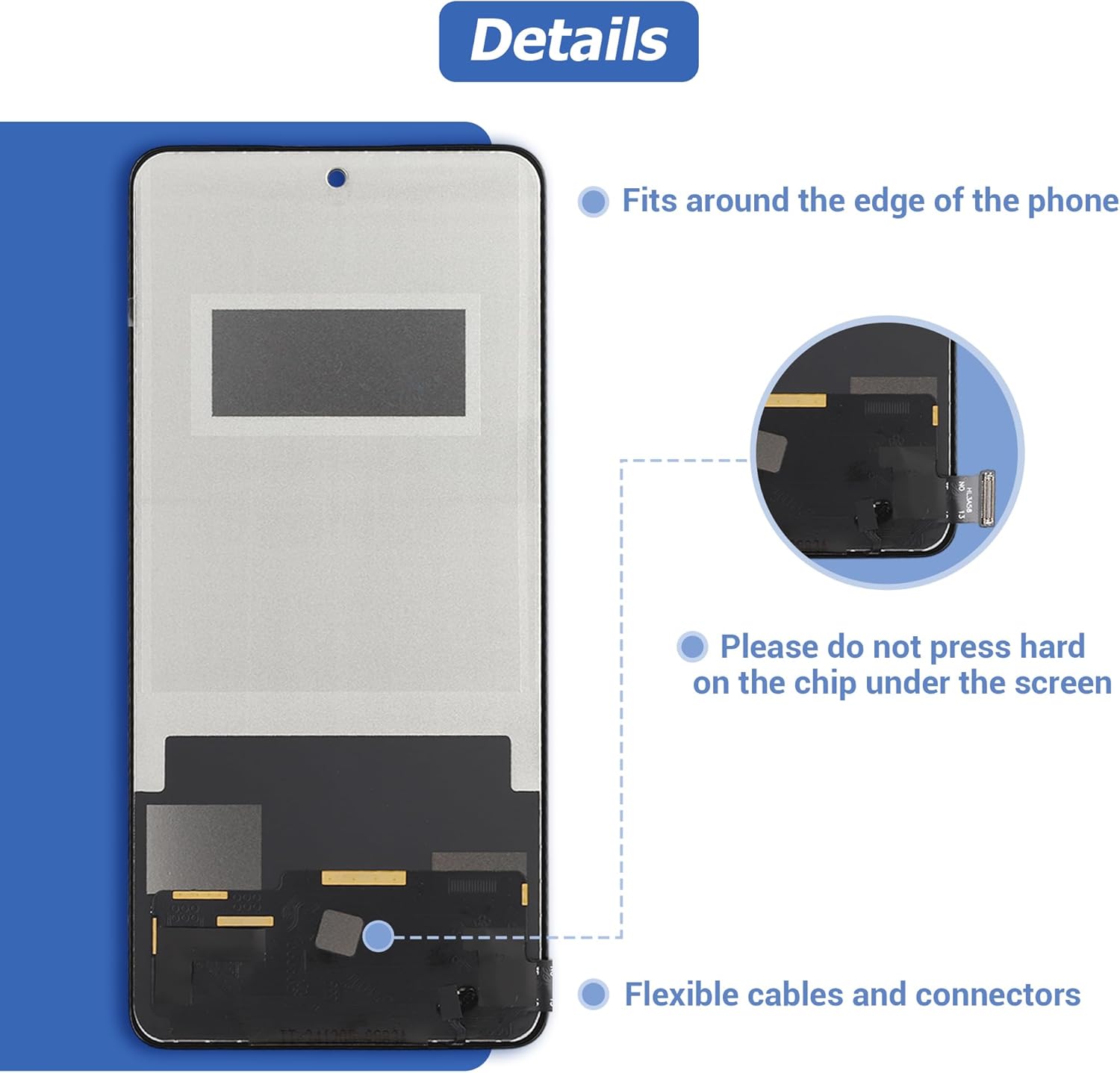 Vvsialeek Display OLED Ricambio per Redmi Note 14 4G/5G - immagine 5