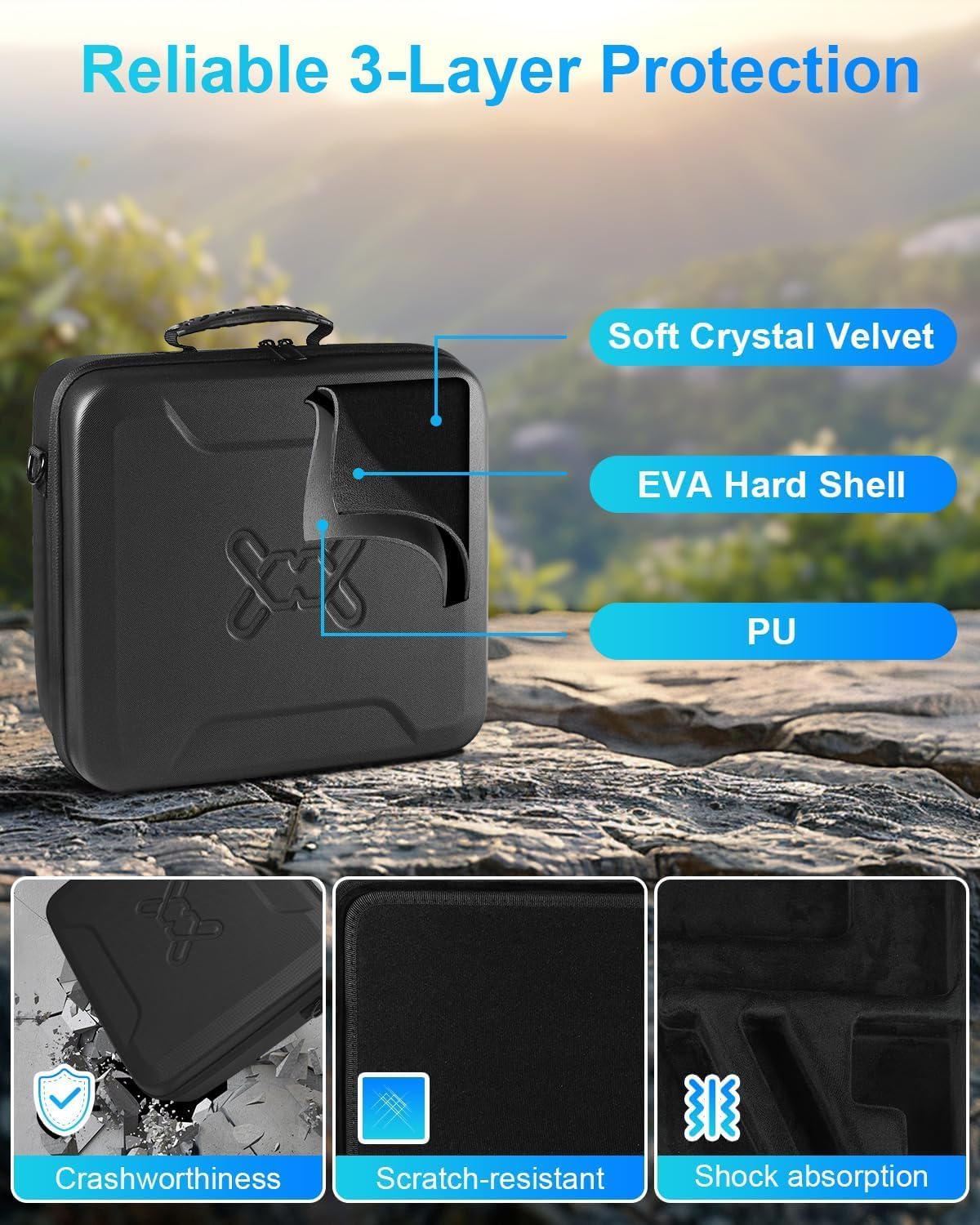 Mwin Starlink Mini Case - Custodia Protettiva Nera - immagine 2