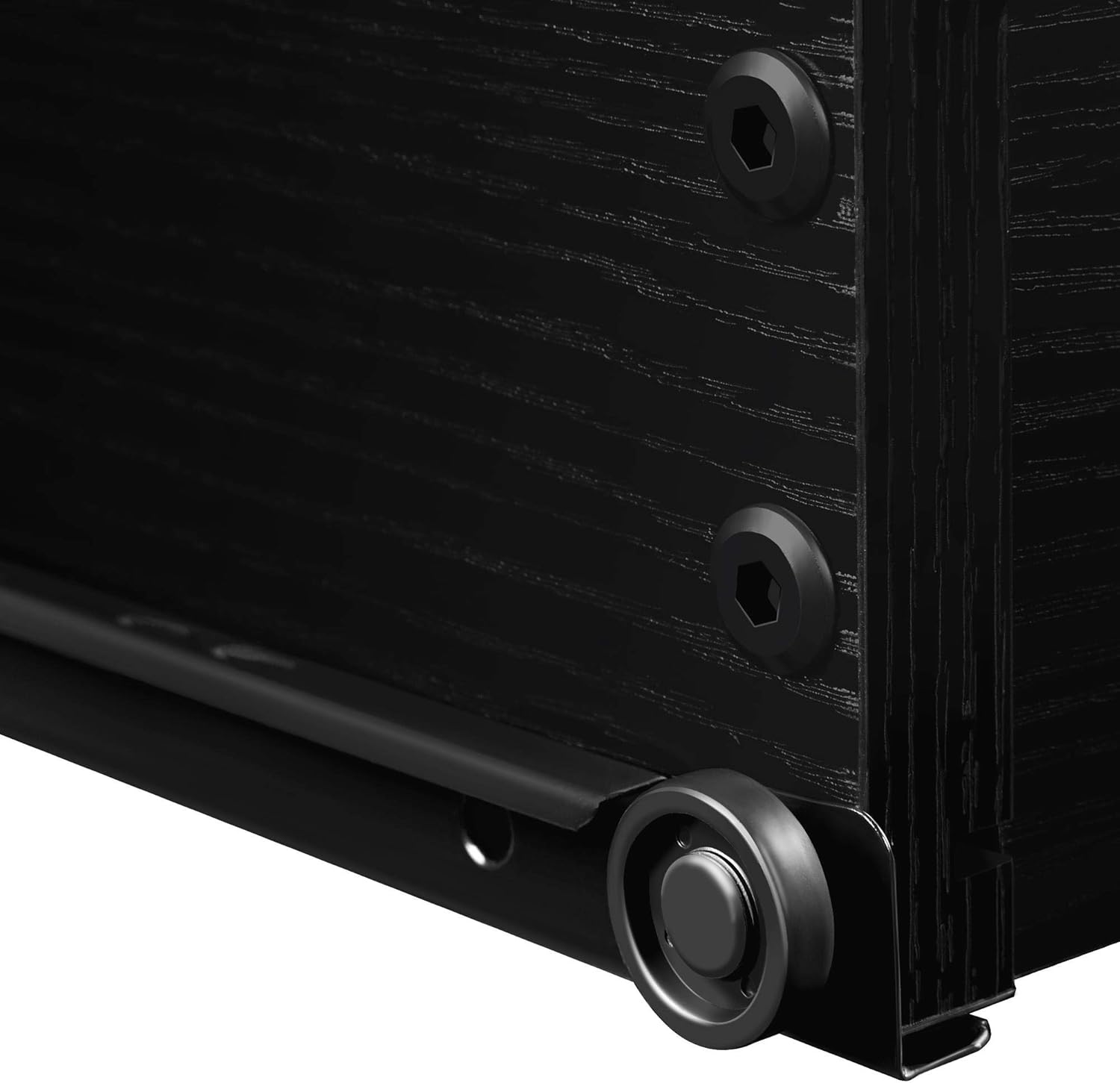 Yaheetech Comodino Moderno con 3 Cassetti, Nero - immagine 6