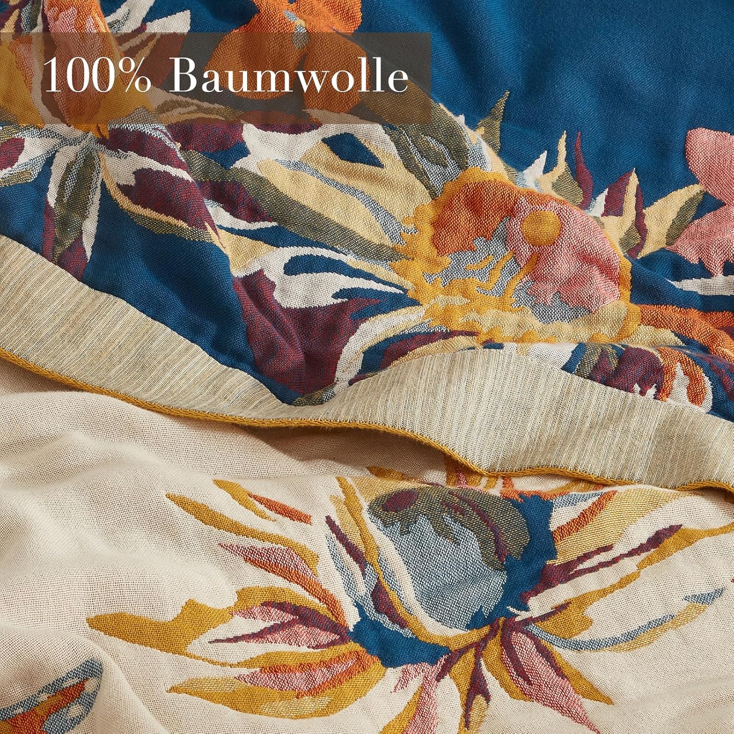 Se Softexly Coperta Boho 100% Cotone 230x250cm - immagine 4
