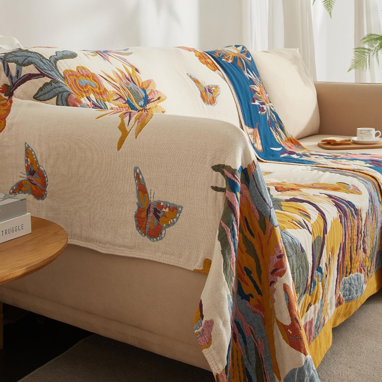 Se Softexly Coperta Boho 100% Cotone 230x250cm - immagine 5