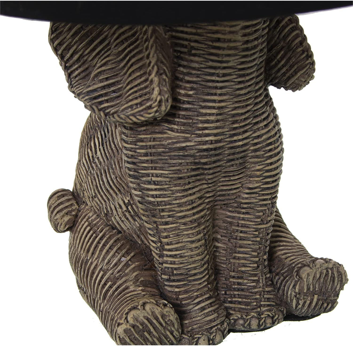 LÁMPARA SOBREMESA RESINA ELEFANTE PANTALLA LINO,1XE27,MAX.4 °30X37CM - immagine 4