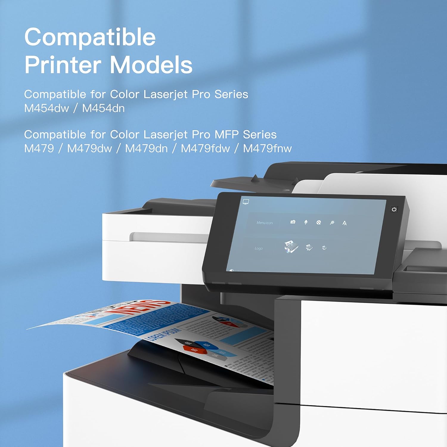 Gpc Image 415X Toner Compatibile con HP 415X 4 pezzi - immagine 2