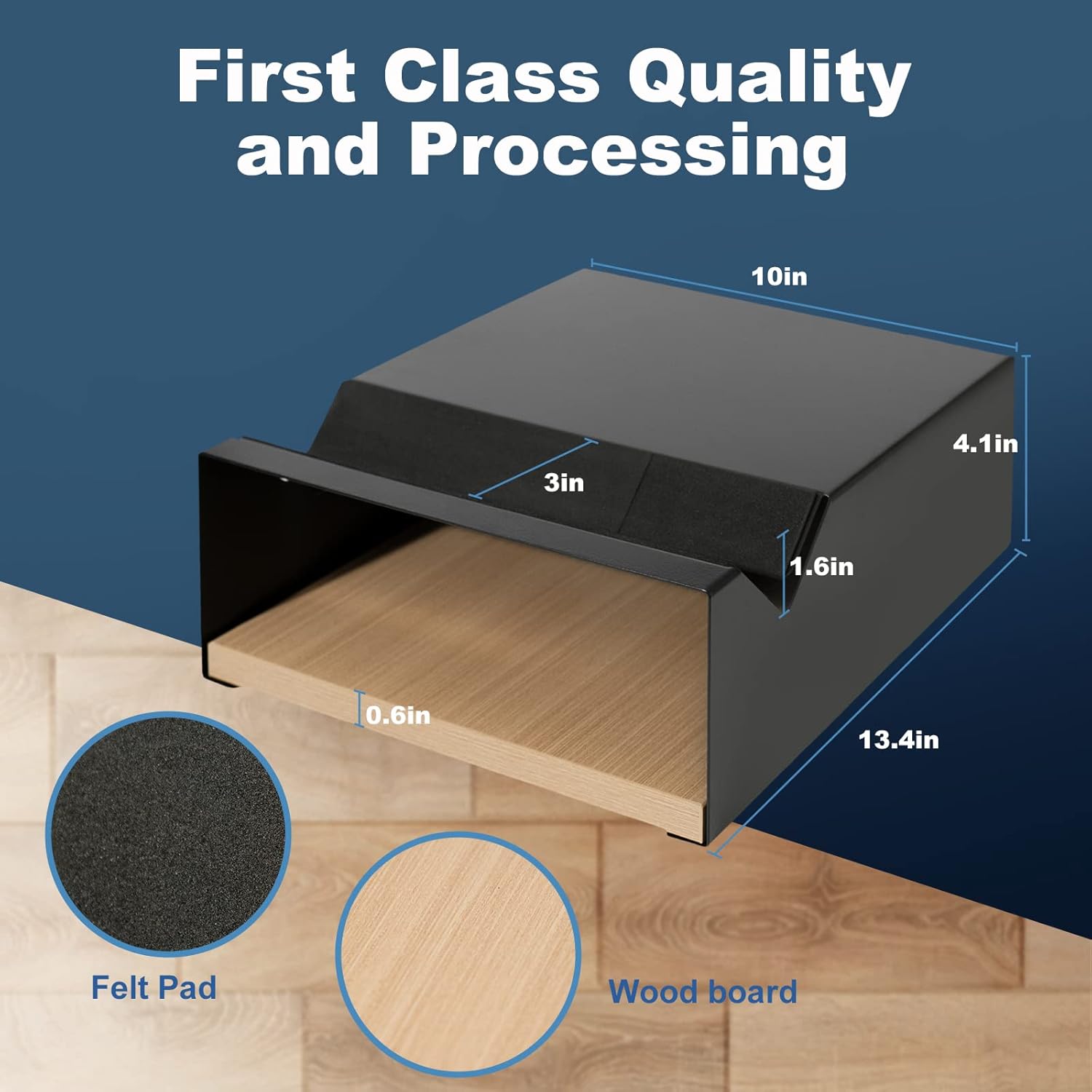 MOSHAY Supporto Bici da Parete in Alluminio e Legno - immagine 4