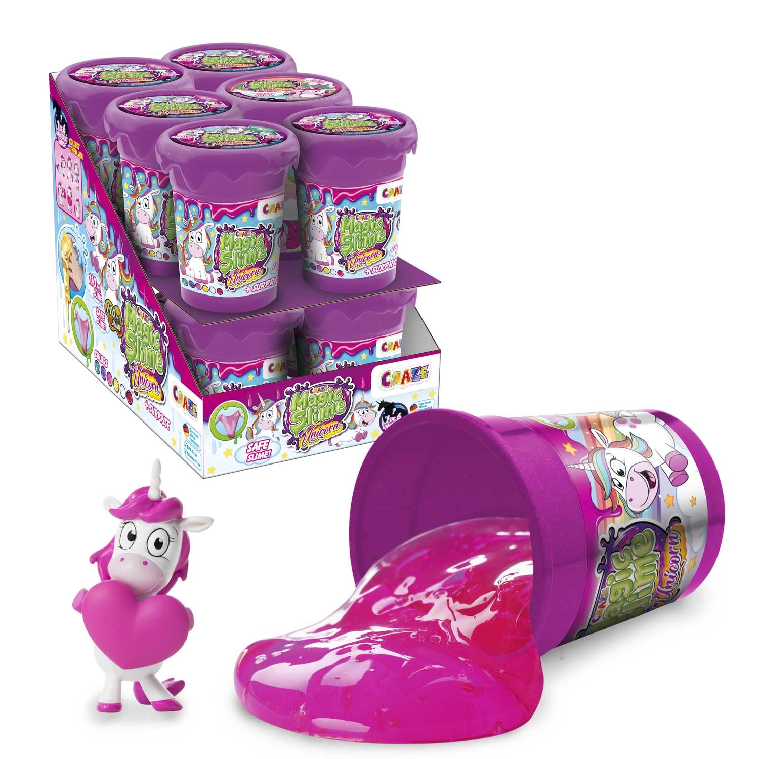 CRAZE Magic Slime Unicorn - Confezione da 12