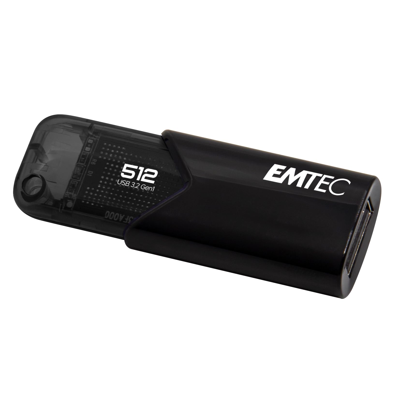PEN DRIVE EMTEC 512GB B110 USB 3.2 CLICK EASY BLACK