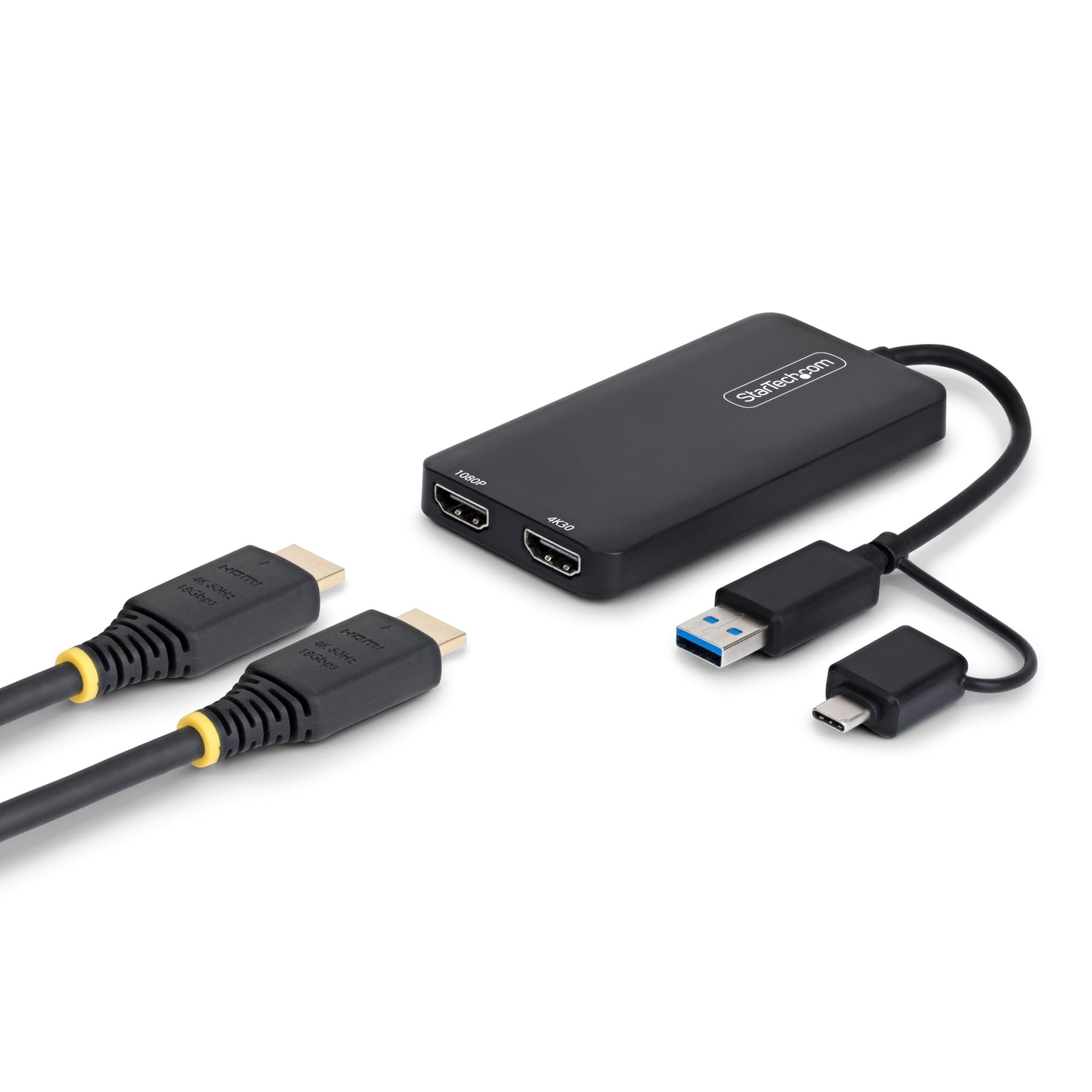 Startech.com Adattatore USB C/A a Doppio HDMI 4K30Hz