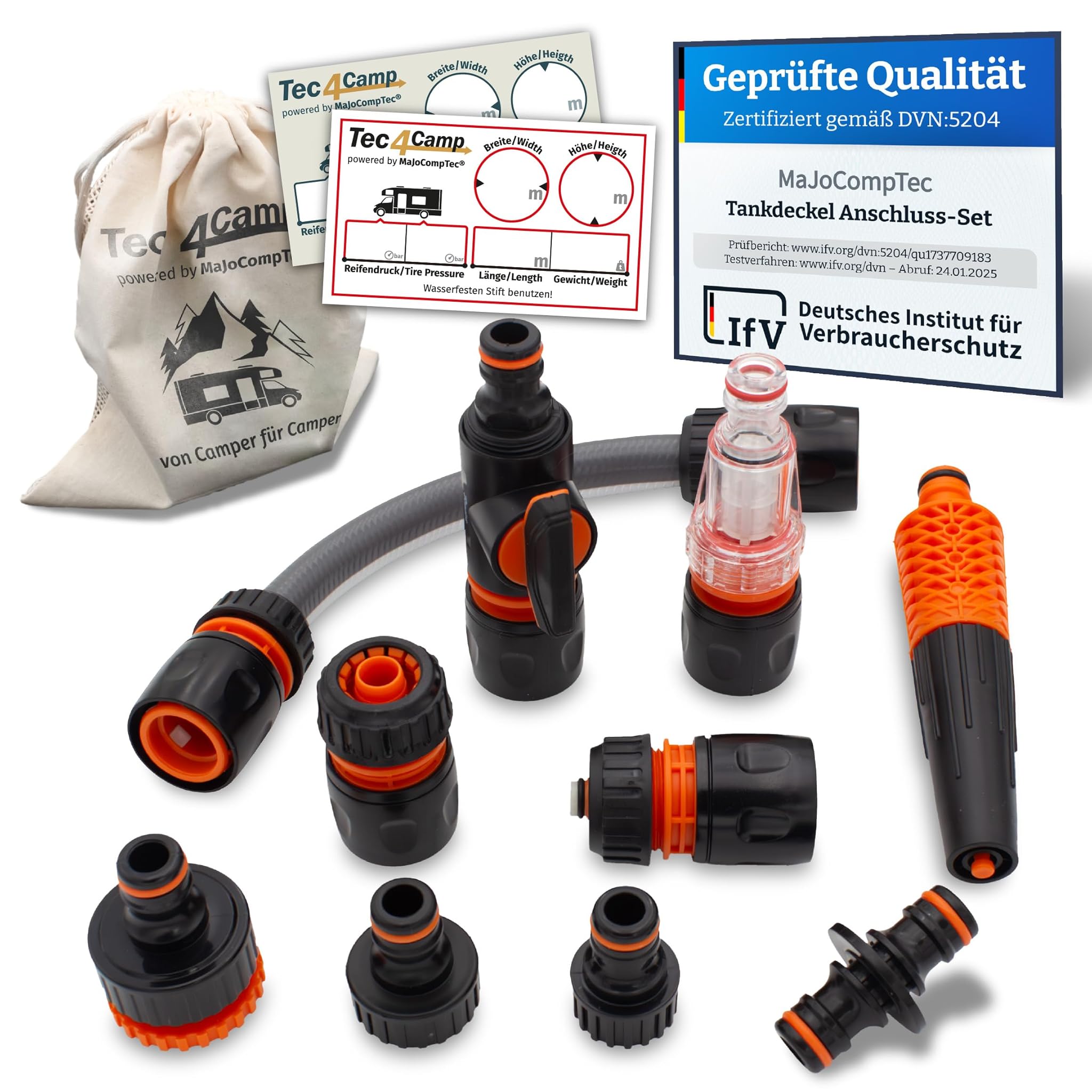 Majocomptec® CONNECT-30 - Set filtri acqua per camper